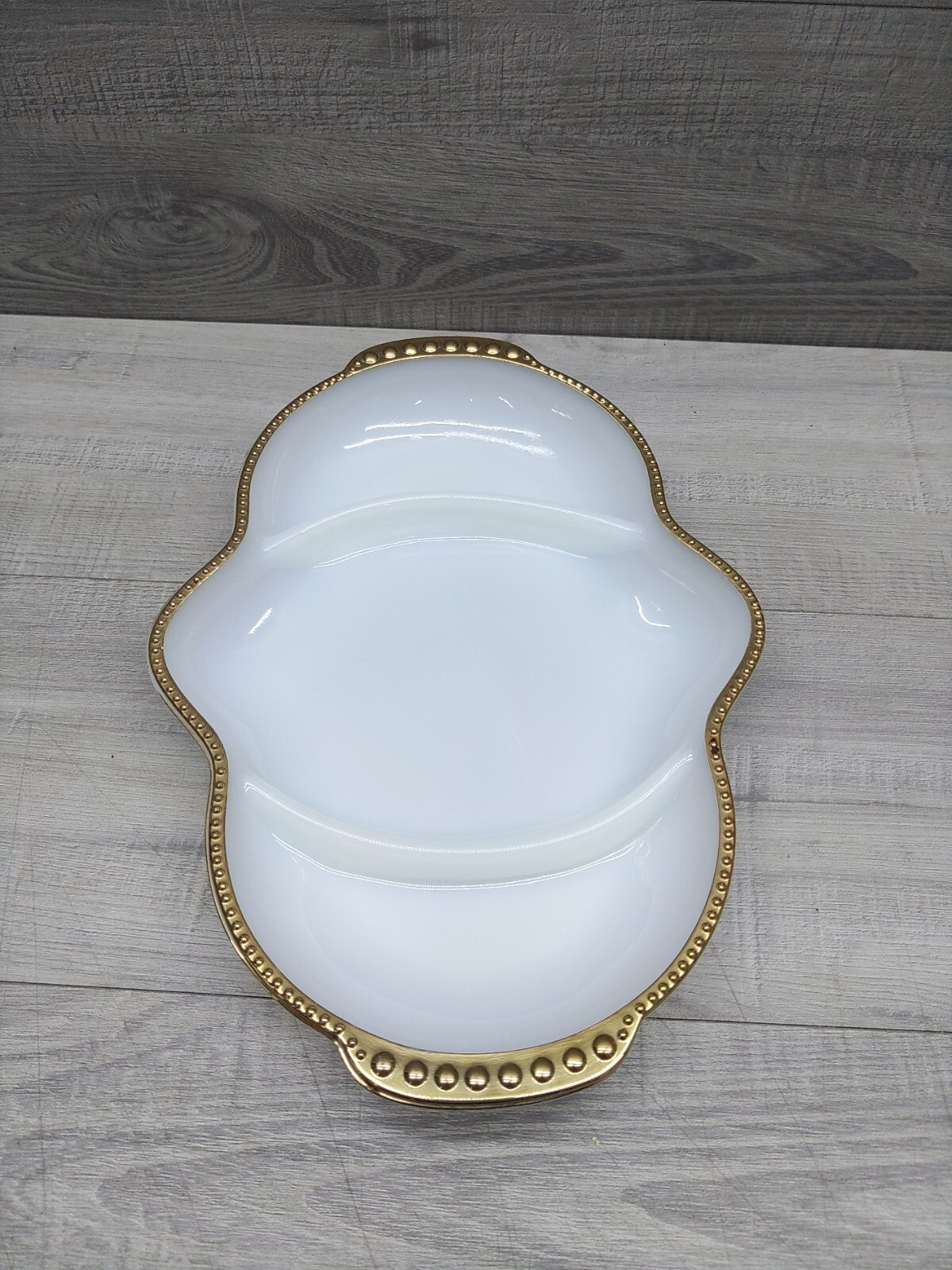 Fire King Relish, Divided Plate 11″ x 7 1/2″. Very Nice
