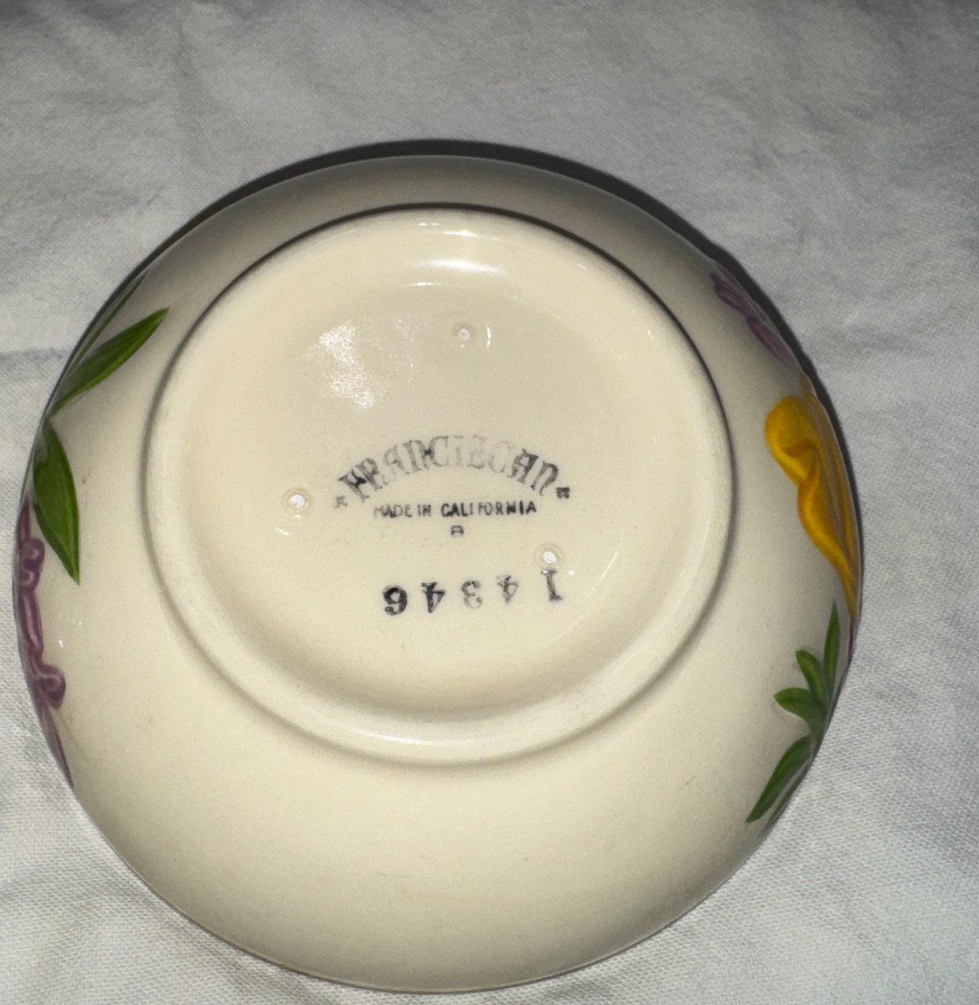 Vintage Pair Of Franciscan Poppy Berry Bowls 1950s California