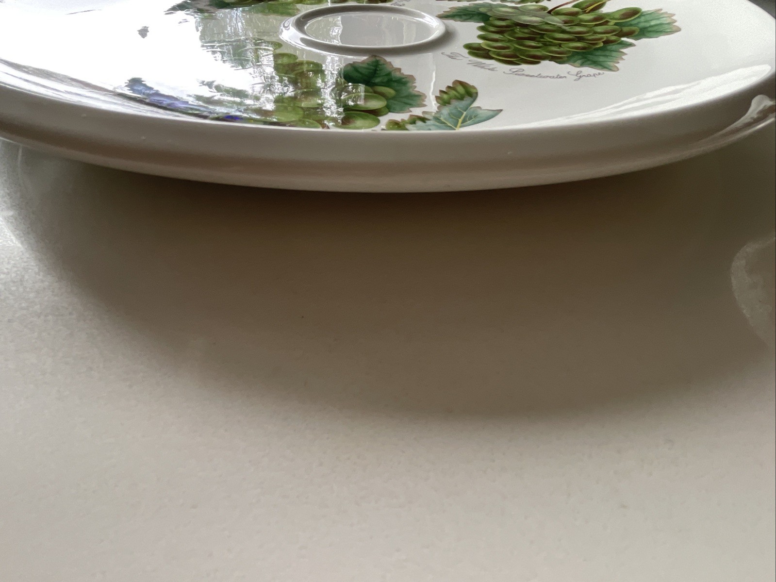 PORTMEIRION VINTAGE Pomona Grape Chip & Dip Round Platter & Bowl 2Pc Set 13.5″