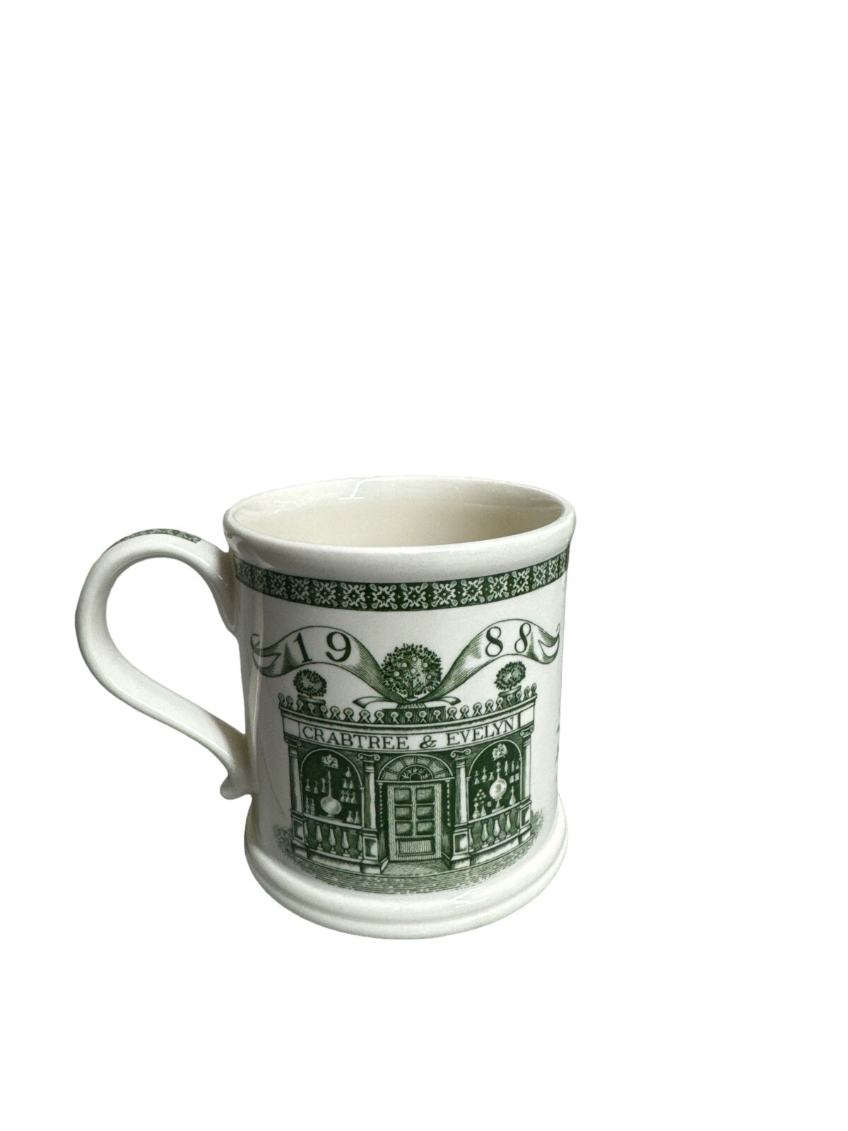 Vintage Mason’s Ironstone England 1988 Crabtree & Evelyn Green Coffee Tea Mug