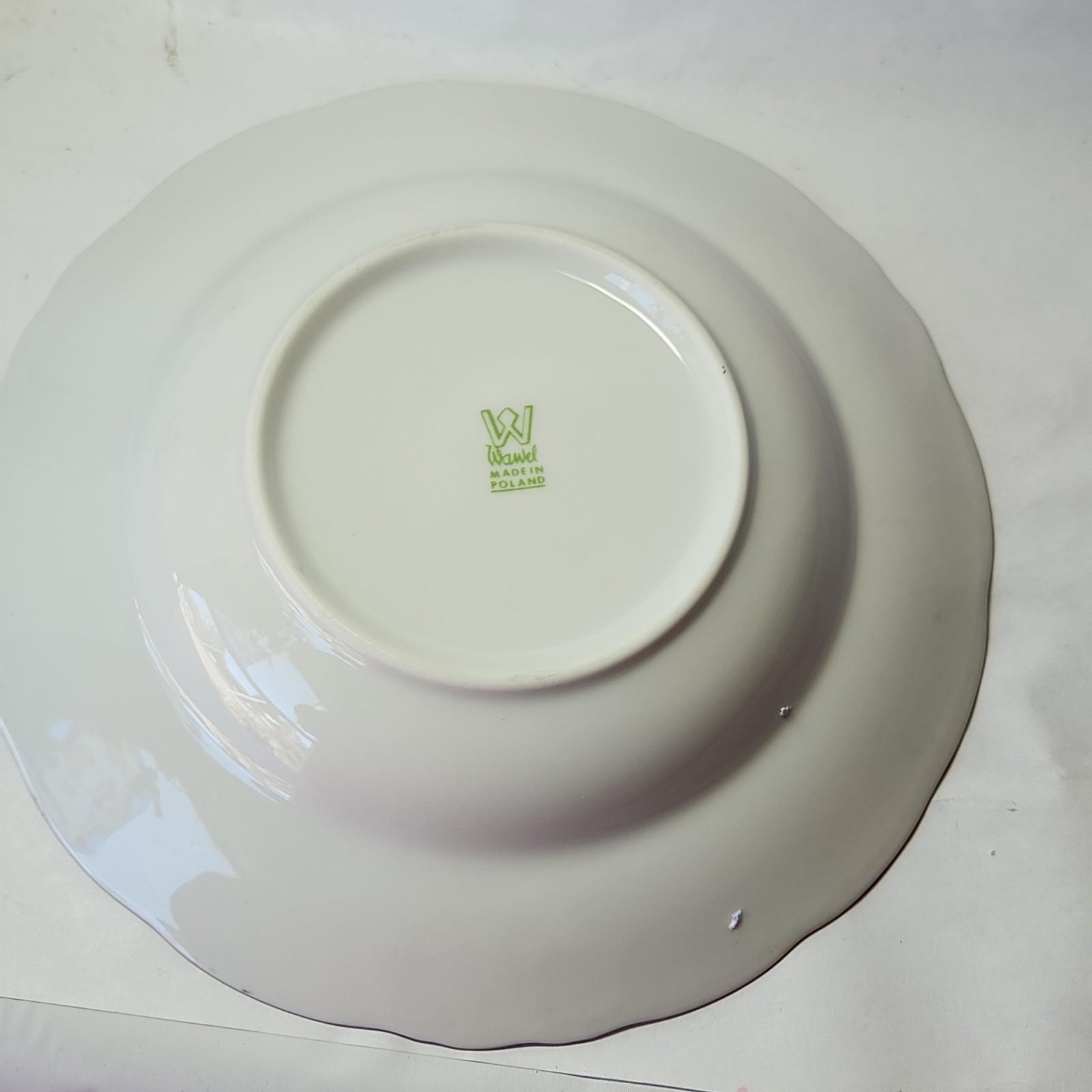 2 Rimmed Soup Bowl Floral Vintage Wawel China, ROSE GARDEN Made In Poland 8 1/8″