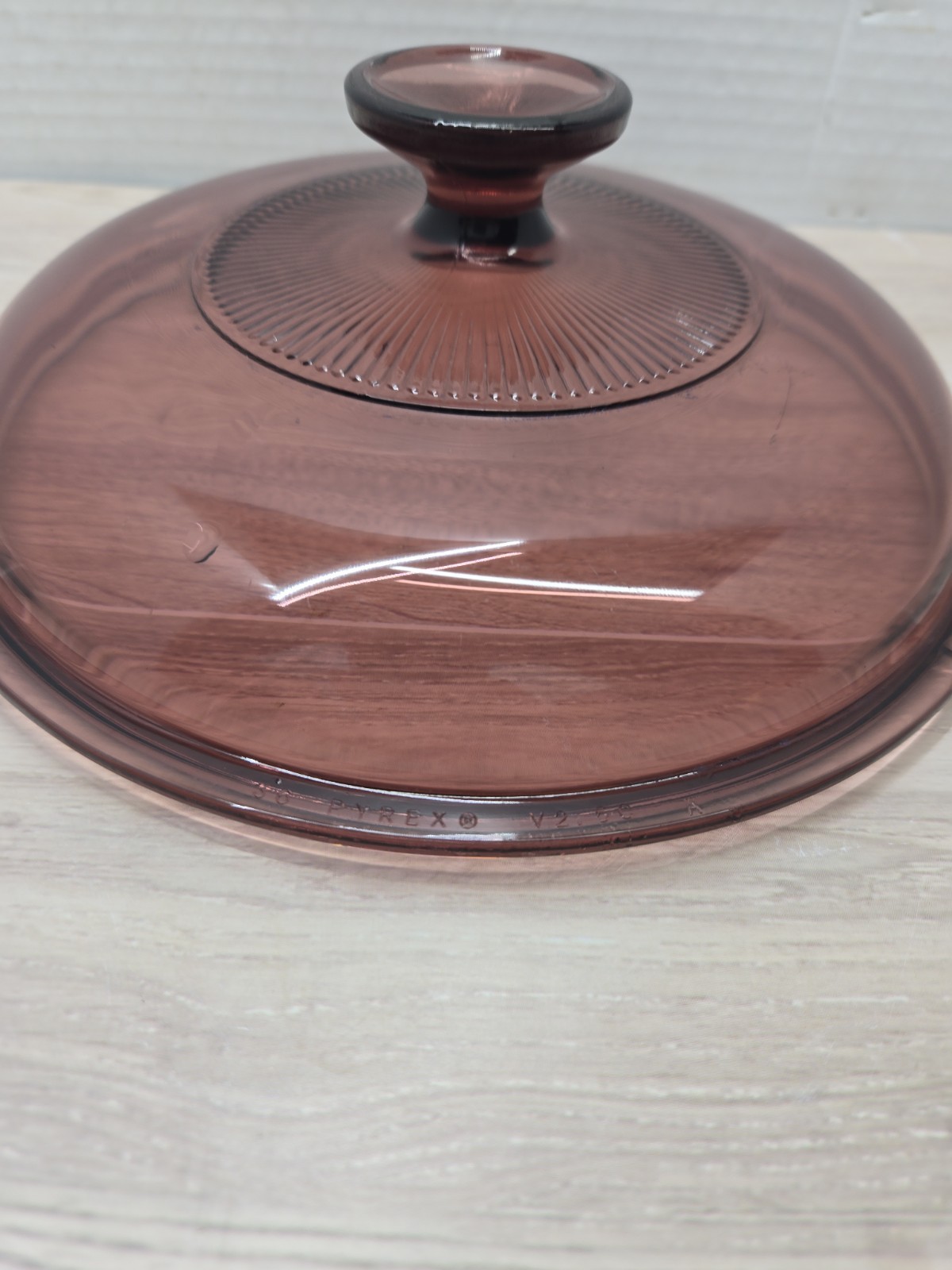 Pyrex Replacement Cranberry Glass Lid V-2.5-C for Corning Vision Pot 8 7/16″