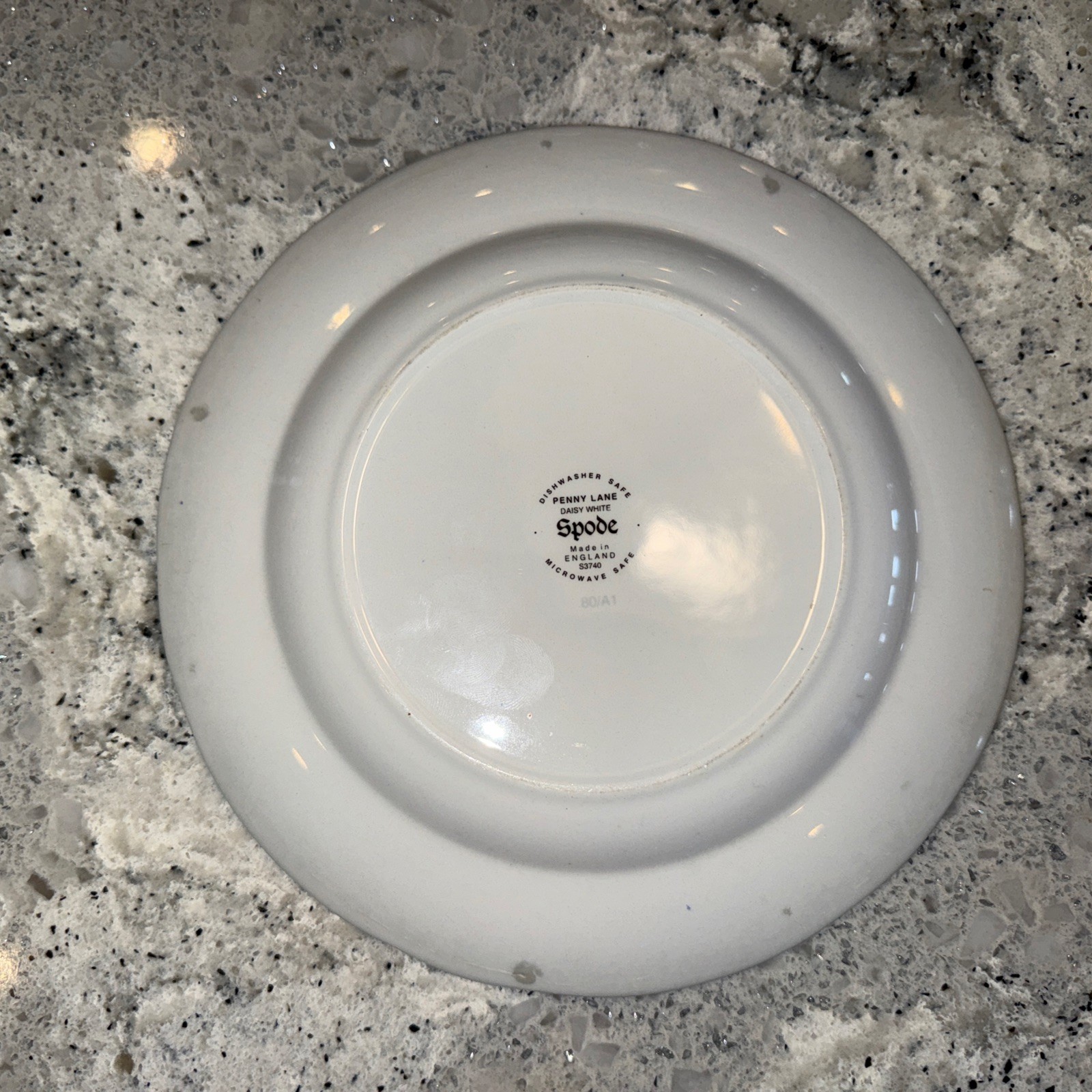 Spode Penny Lane Daisy White 7.5 Inches Salad Plates Blue Floral Set of 4 Rare