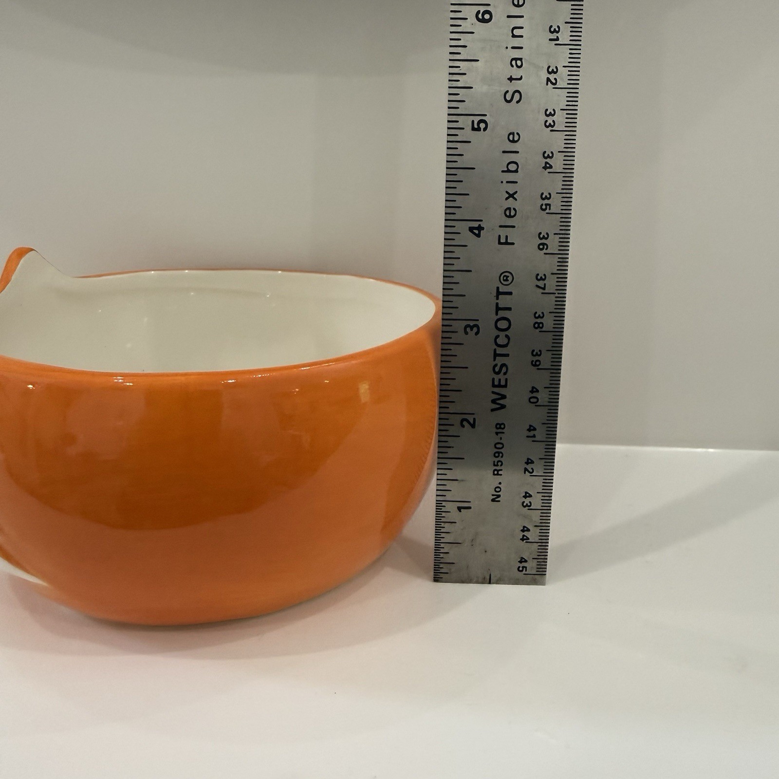 Classic Earthenware Ceramic Red Fox Cereal Soup Bowl