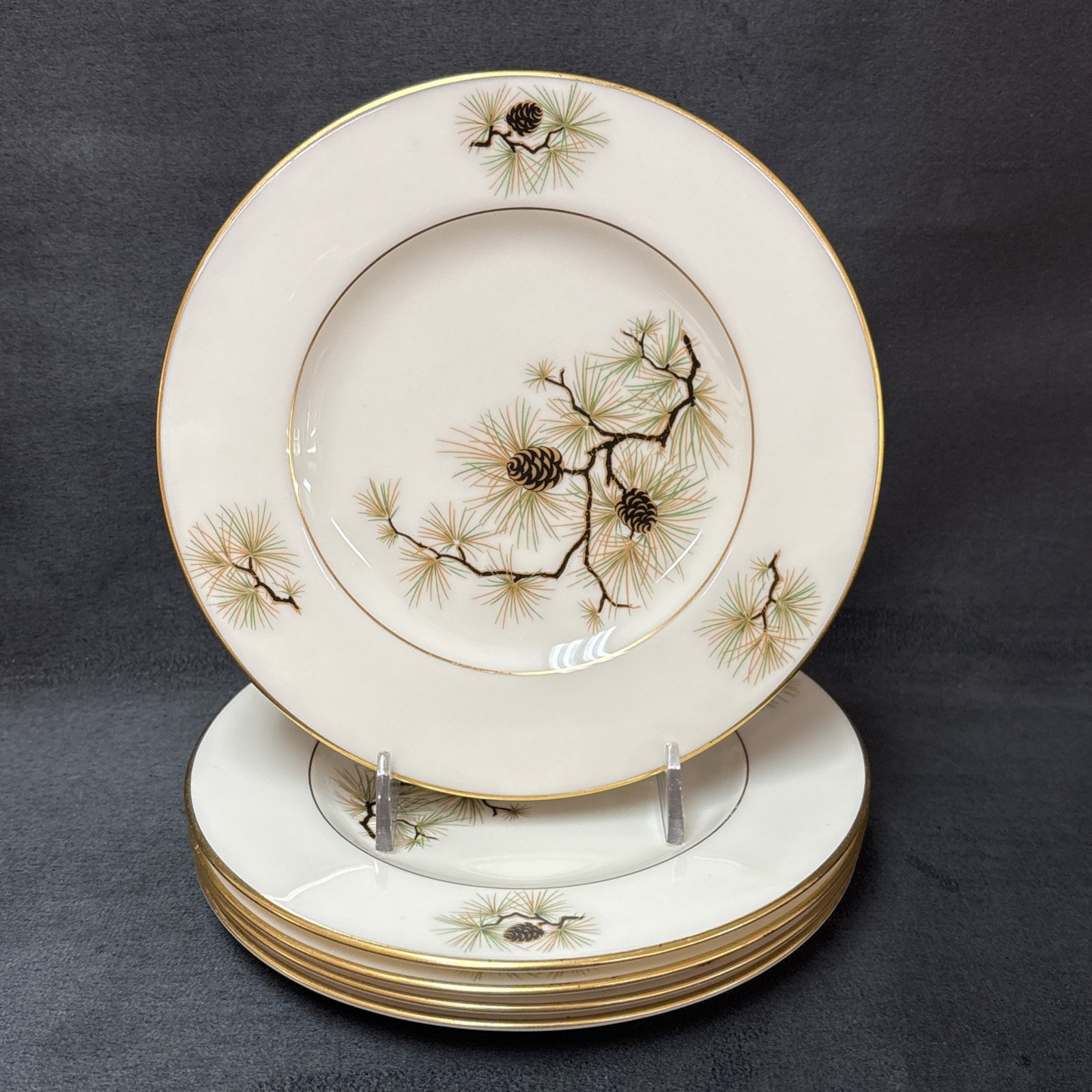 Lenox PINE Bread Plate 5 1/4 Inches