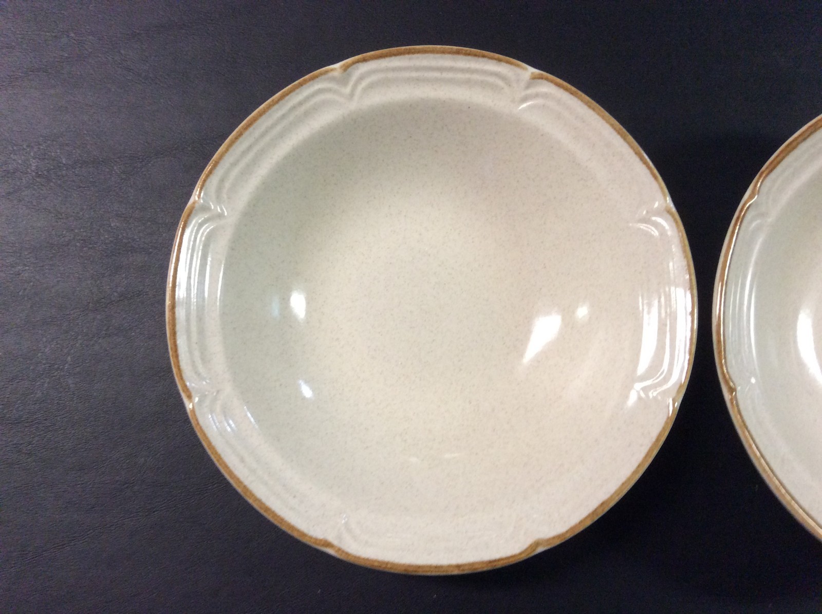 Set of 2 Baroque Hearthside Stoneware Japan 6-1/2 Inch Soup Bowls (Excellent)