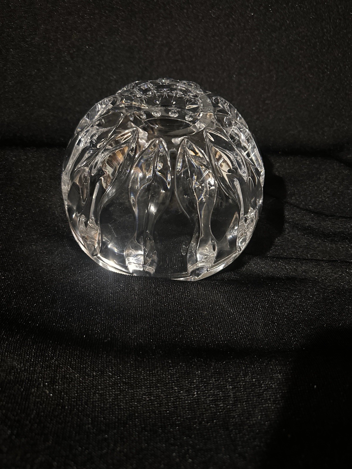 Reed & Barton Equinox 4×7”Crystal Bowl Sticker Mark On Bottom Slovenia