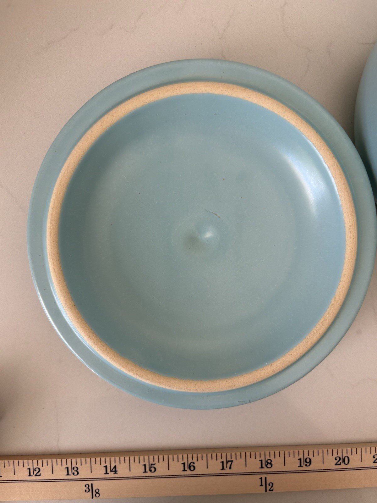 La Solana Pottery Aqua Blue w Handle & Lid Baking Dish Made In USA Arizona