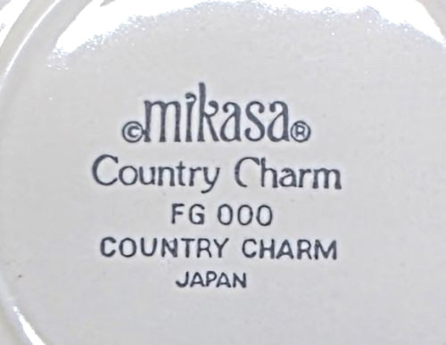 Mikasa Country Charm FG000 Fruit Dessert Sauce Cereal Bowls Lot Of 4 More Avail