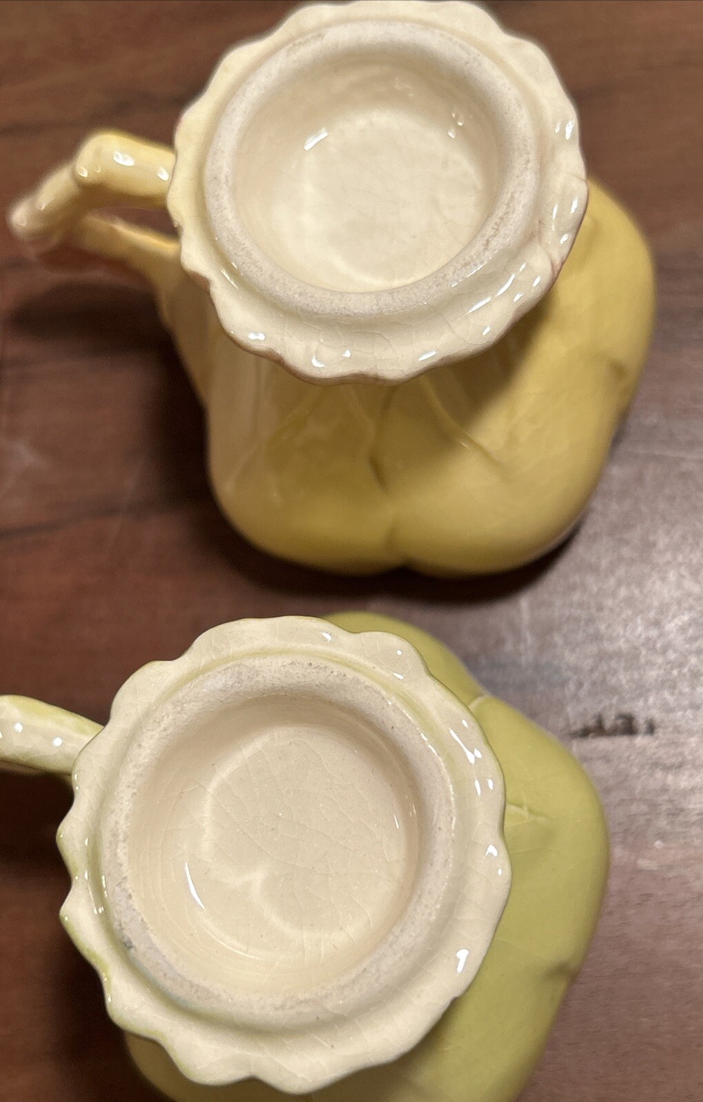 Pastel Colored Teacups And Saucers Set Of 7 Plus Sugar And Creamer