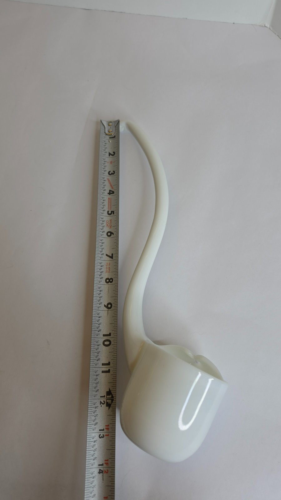 Vintage Westmoreland White Milk Glass 14″ Punch Bowl Spoon Ladle