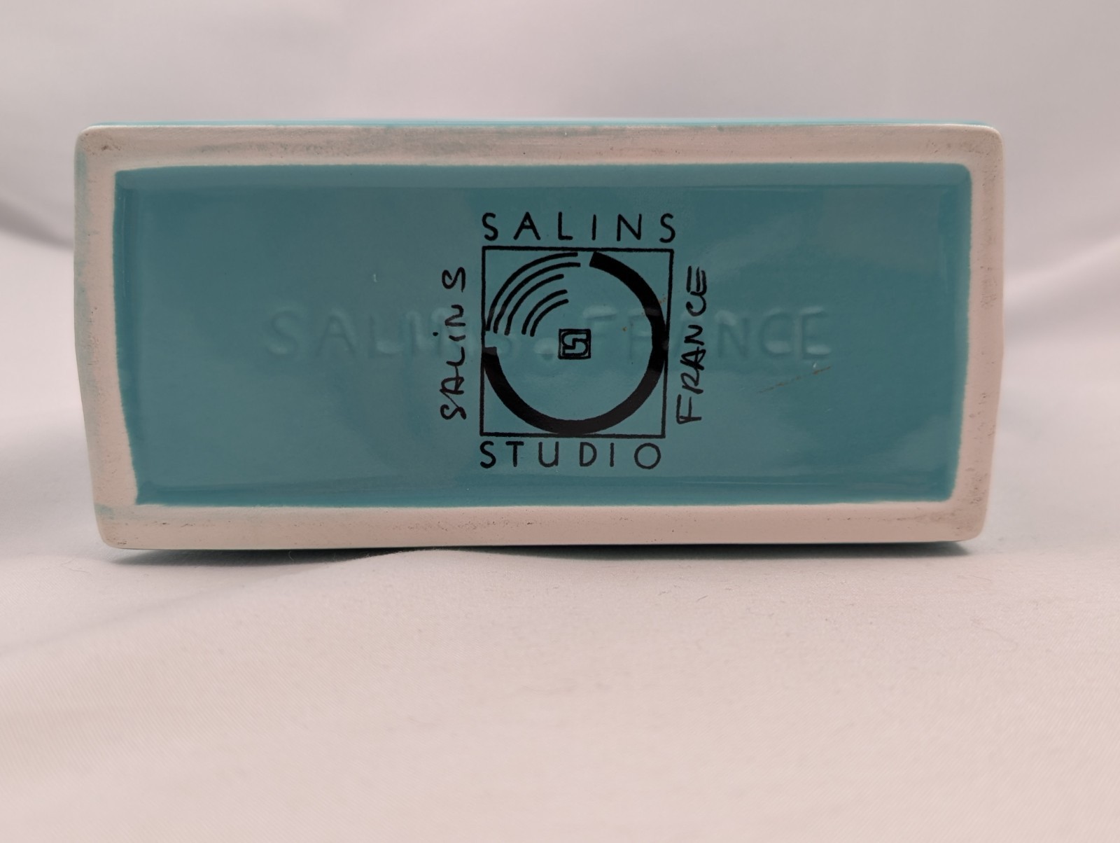 Salins Studio France TURQUOISE Tea Pot PIERRE CASENOVE Post Modern Memphis 1980