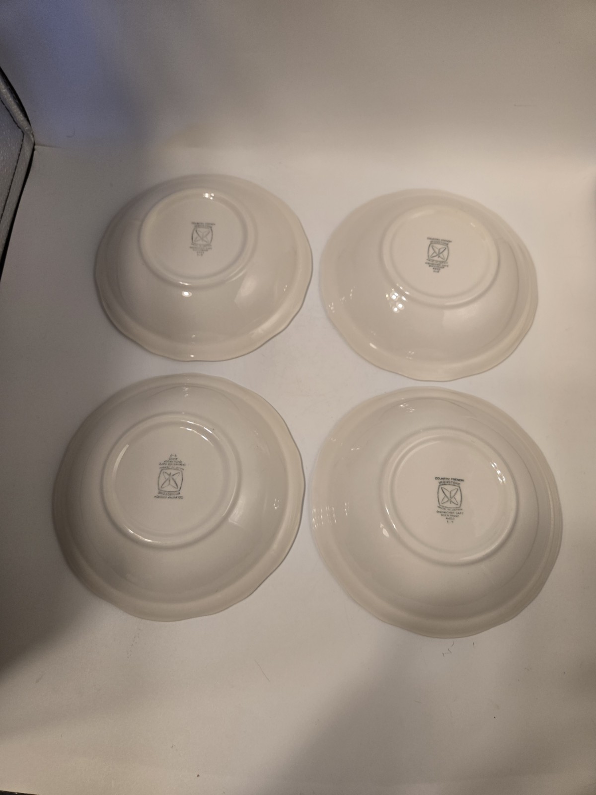 Vintage Sears Country French Ironstone 70’s #4453 Scalloped Floral Set Of 12