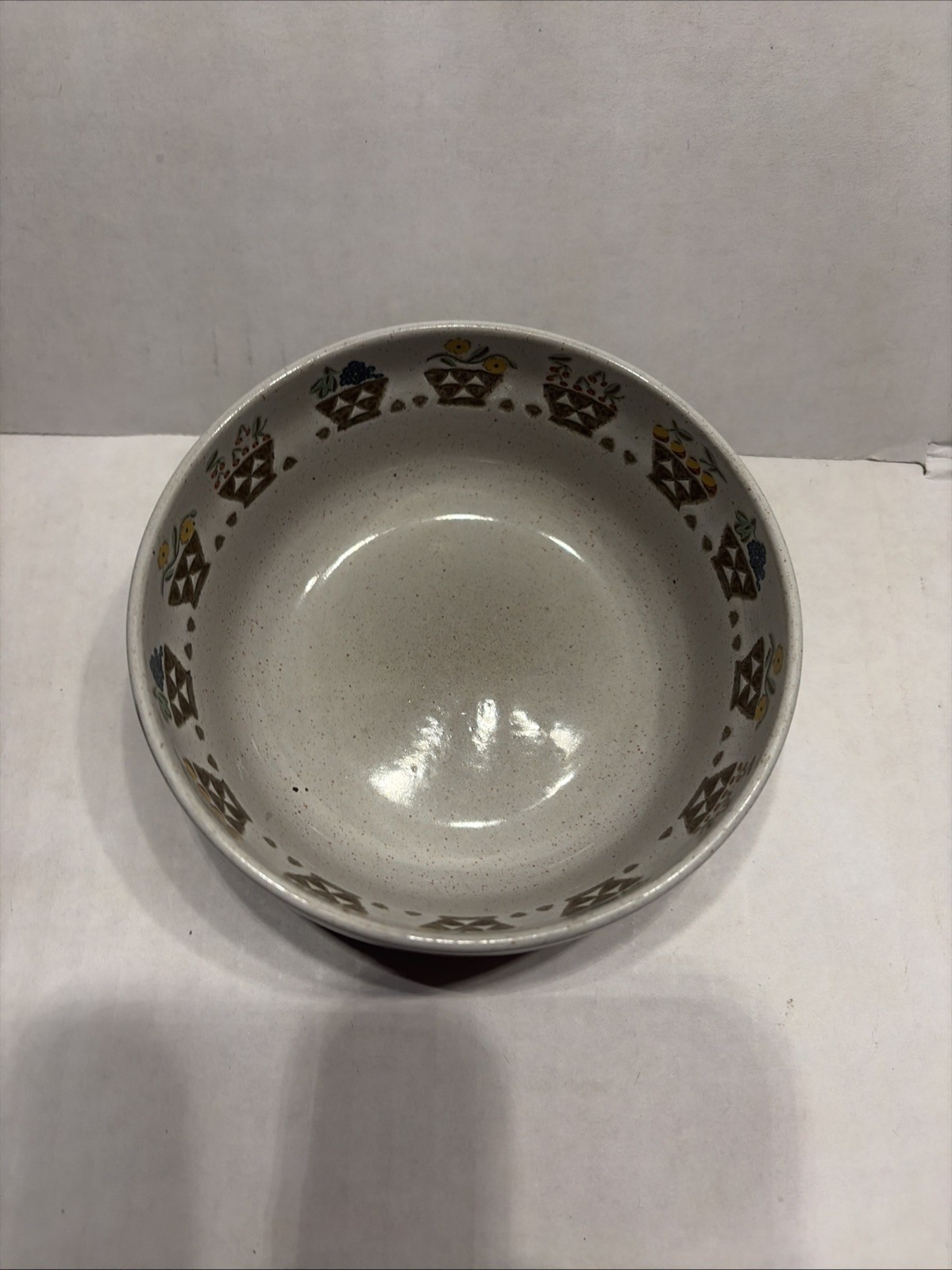 Midwinter Stoneware NATURAL serving bowl 5″ round Fruit Bowl England vintage