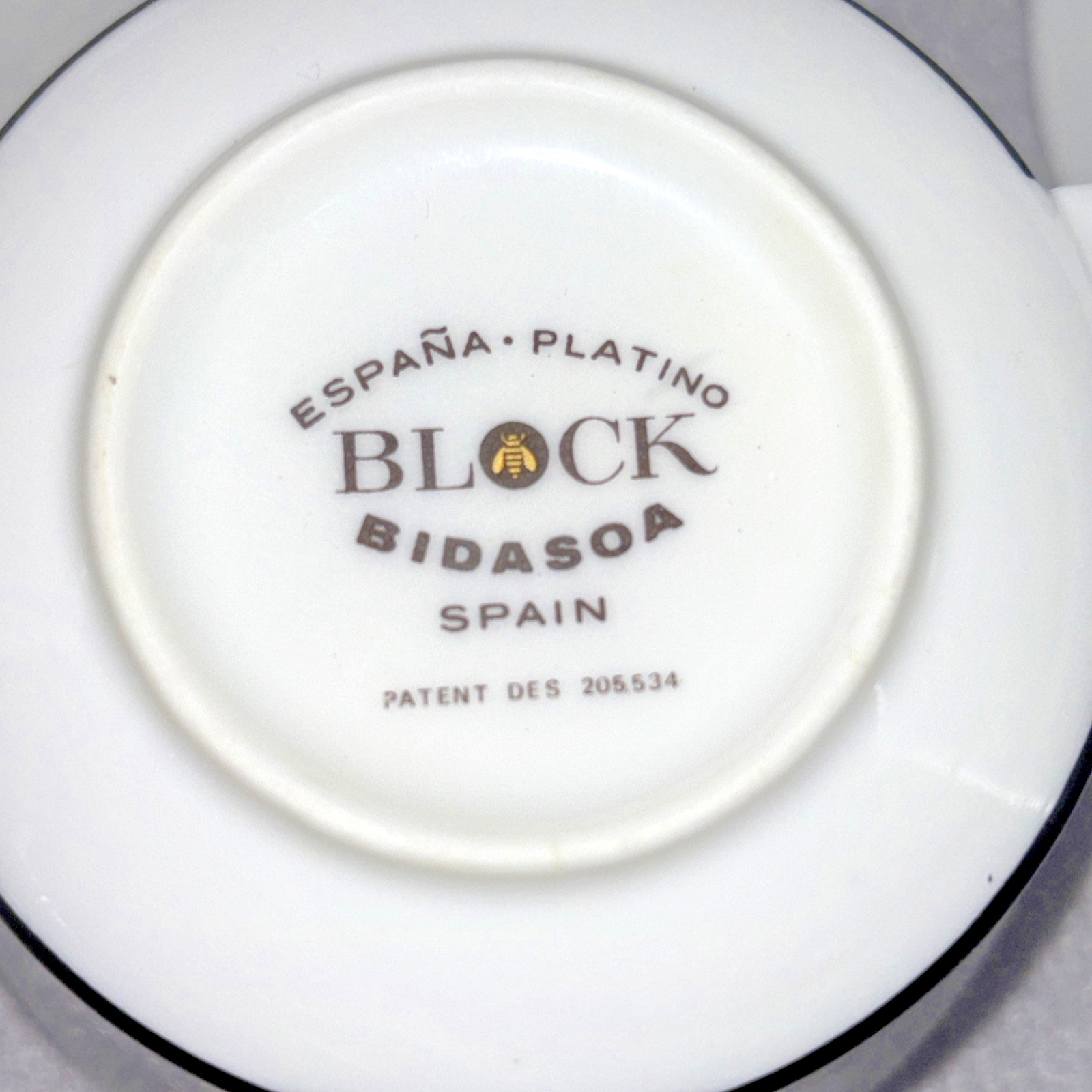 Block Bidasoa “España Platino” Coffee And Dessert Set 15pc Vintage MCM Spain EUC