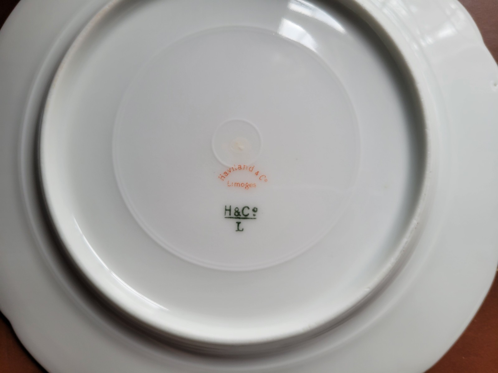 (4) Haviland 7.25 Inch Salad PLATES – Yellowish Brown Flowers -Limoges
