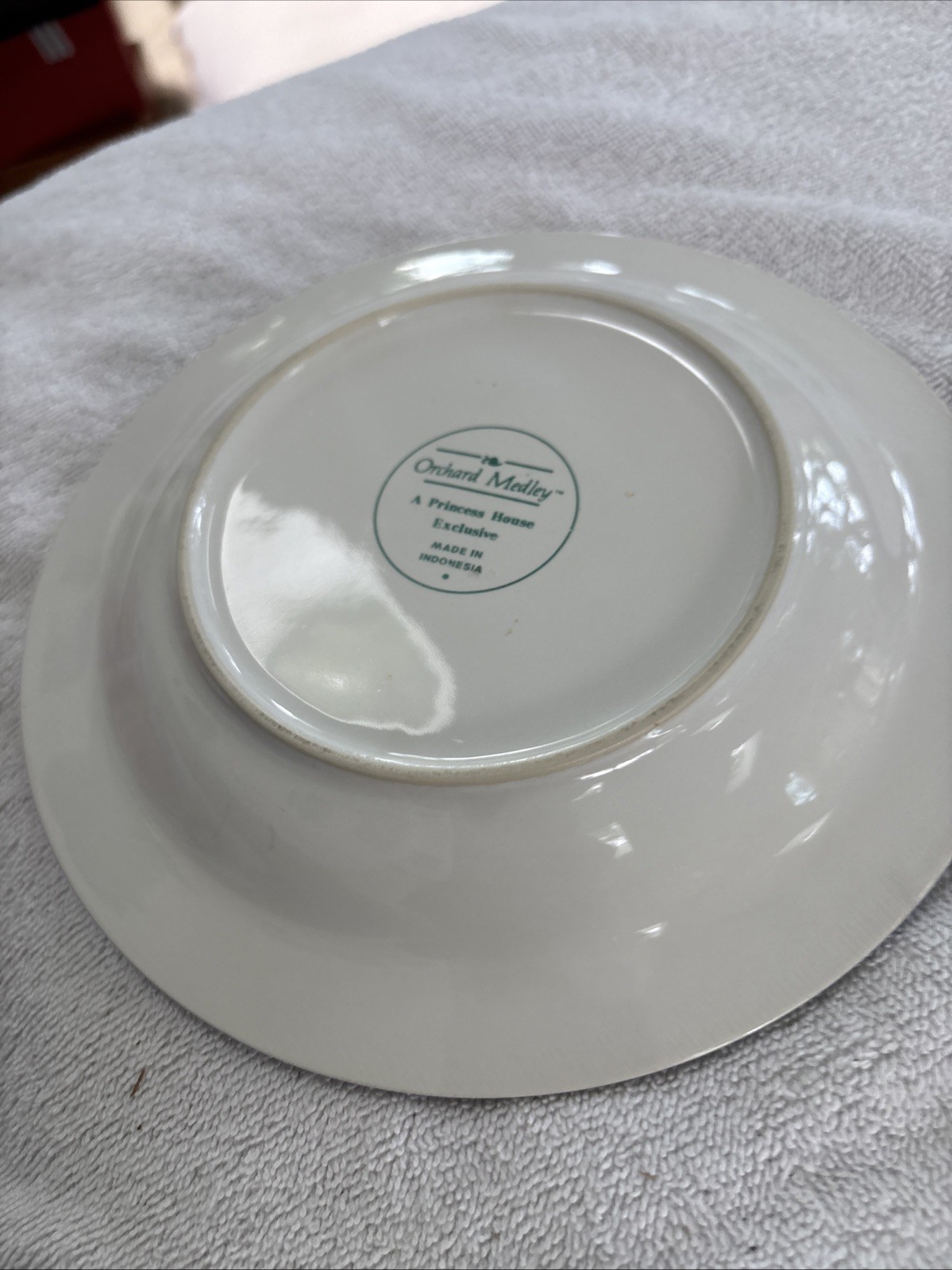 2-Princess House Orchard Medley 7 7/8″ Salad Plates Excellent Condition