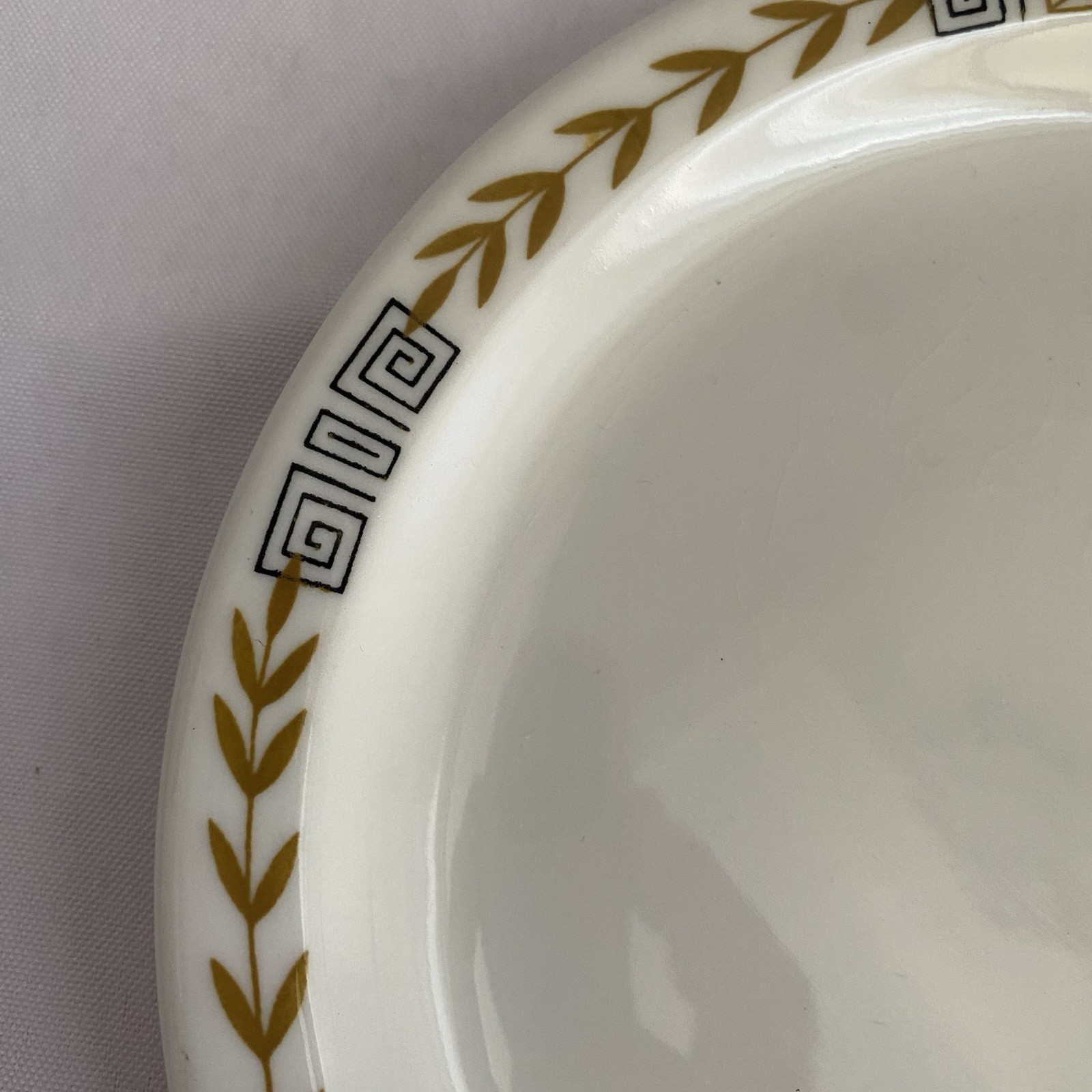 Vintage Shenango Esquire 7.25” Salad Dessert Plate Greek Key Restaurant Ware