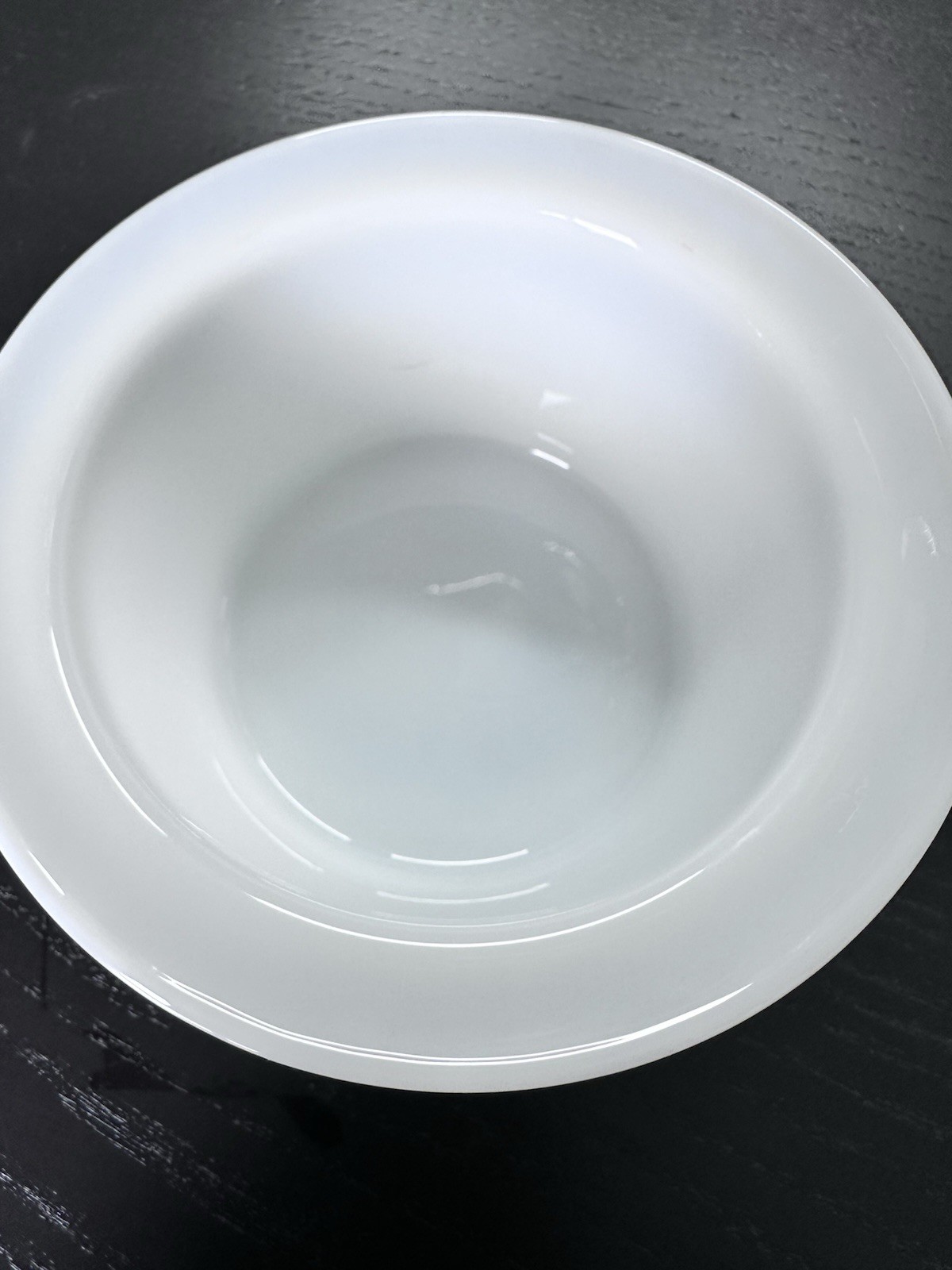 Vintage PYREX White Round Butter Tub Dish with Plastic Lid #75