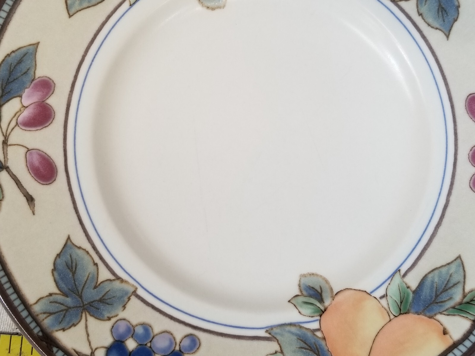 USED UTENSIL MARKS 2 Mikasa Intaglio Garden Harvest Saucers