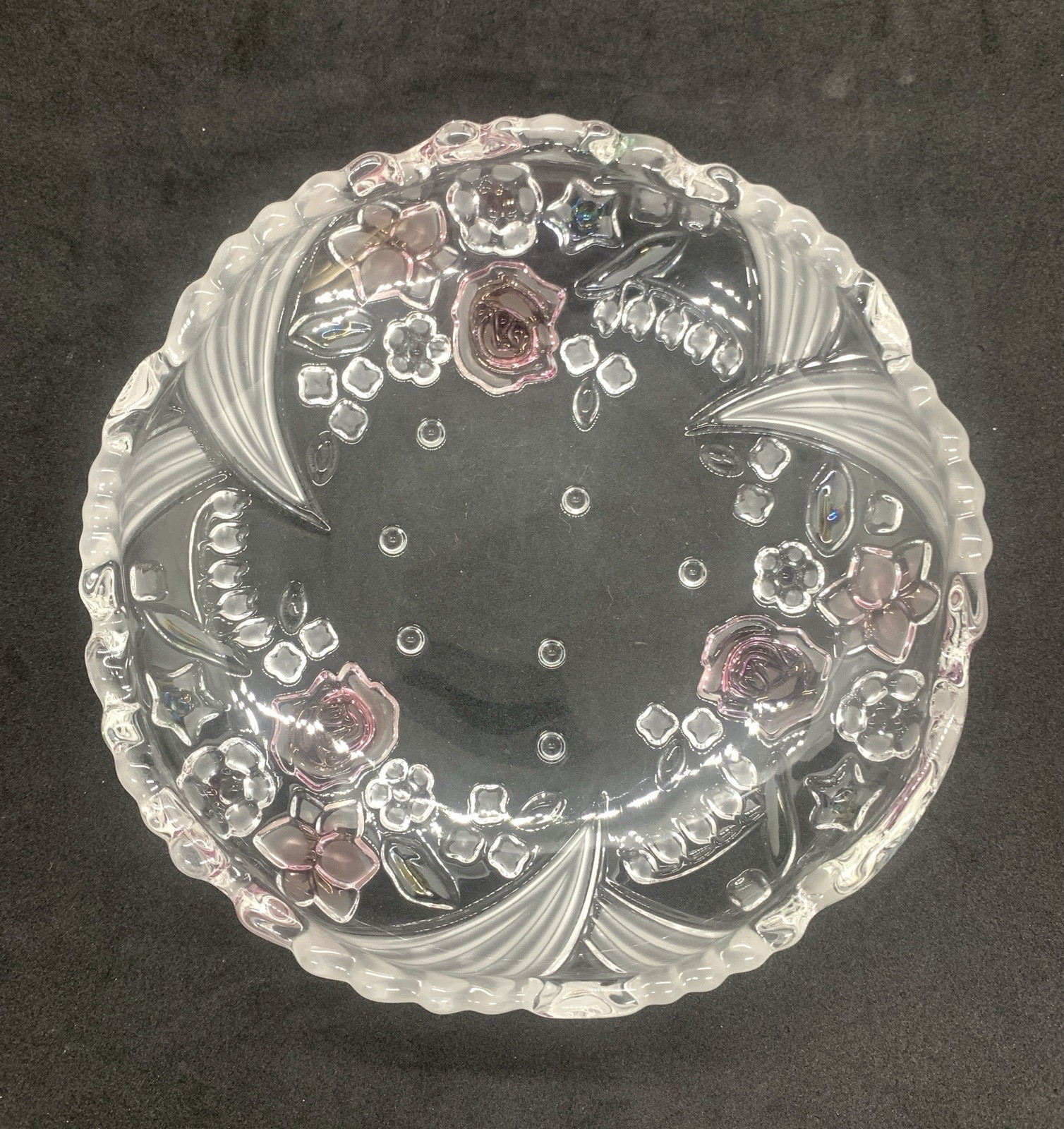 Vintage Mikasa Walther Crystal Carmen Pattern, W.Germany 6.5 in bowl 1983-2003