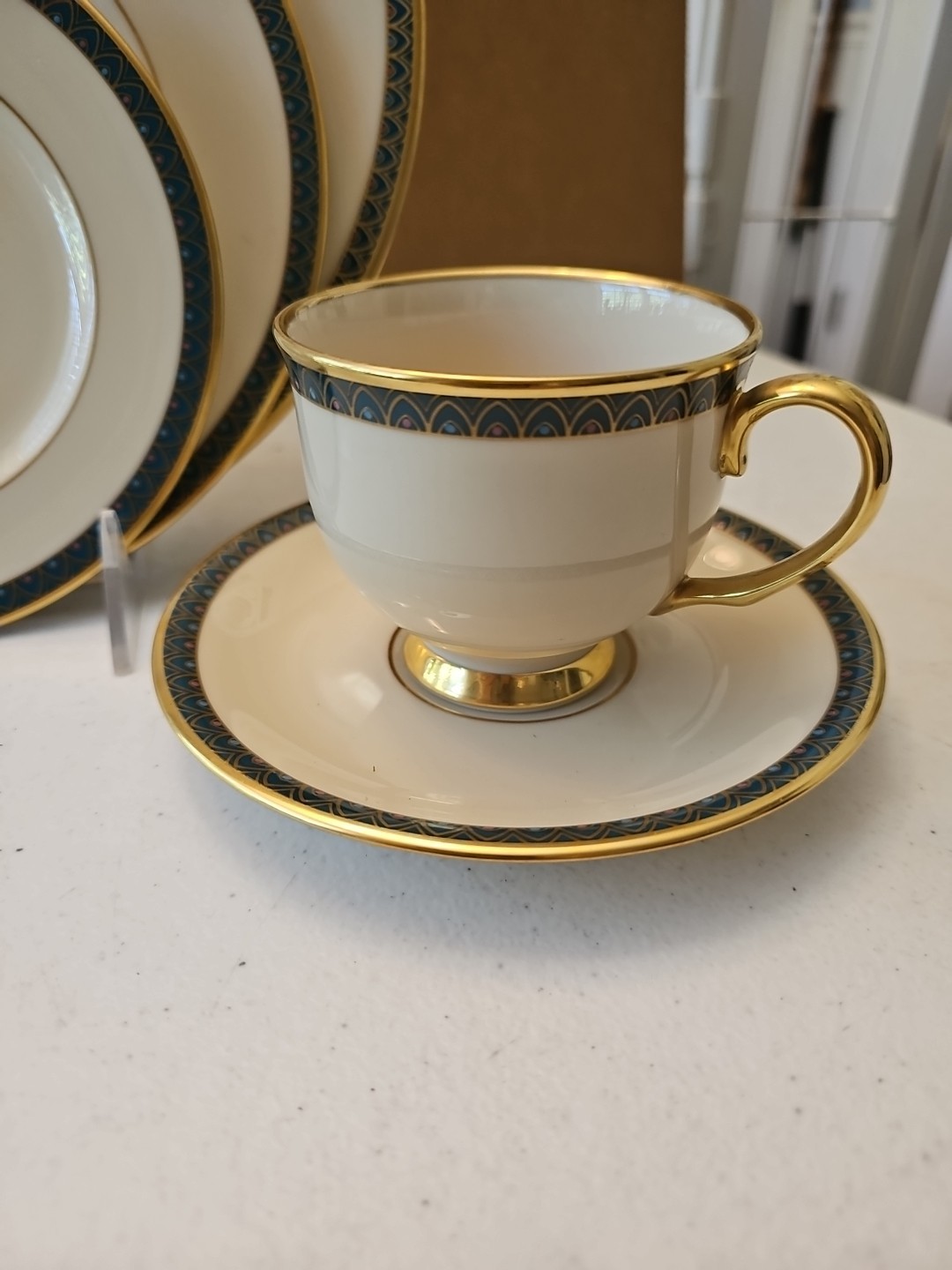 5 Pc Place Setting Lenox Patriot Bone China