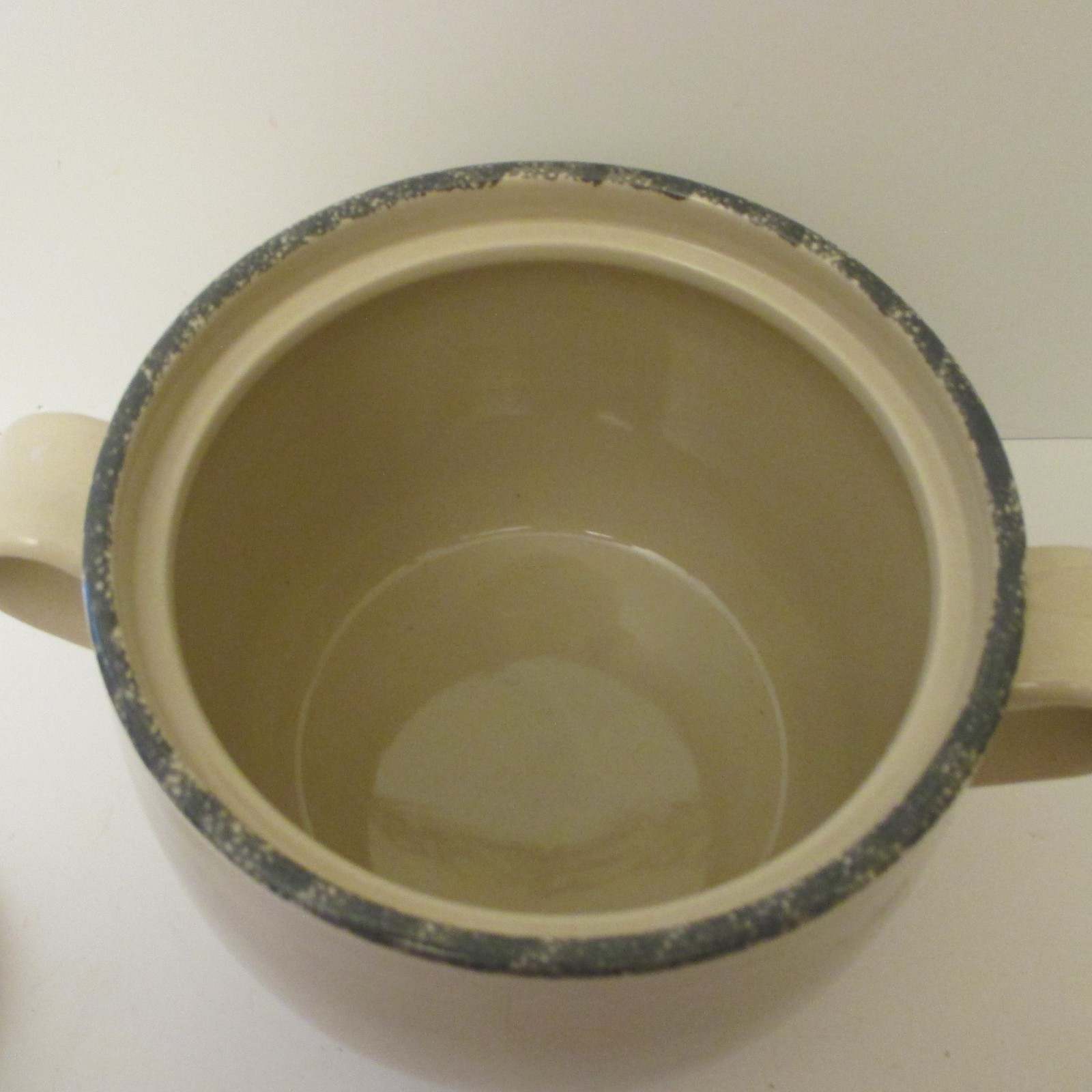 Vtg Home And Garden Fruit 2005 Party Ltd Stoneware Soup Bean Pot 2 Quart