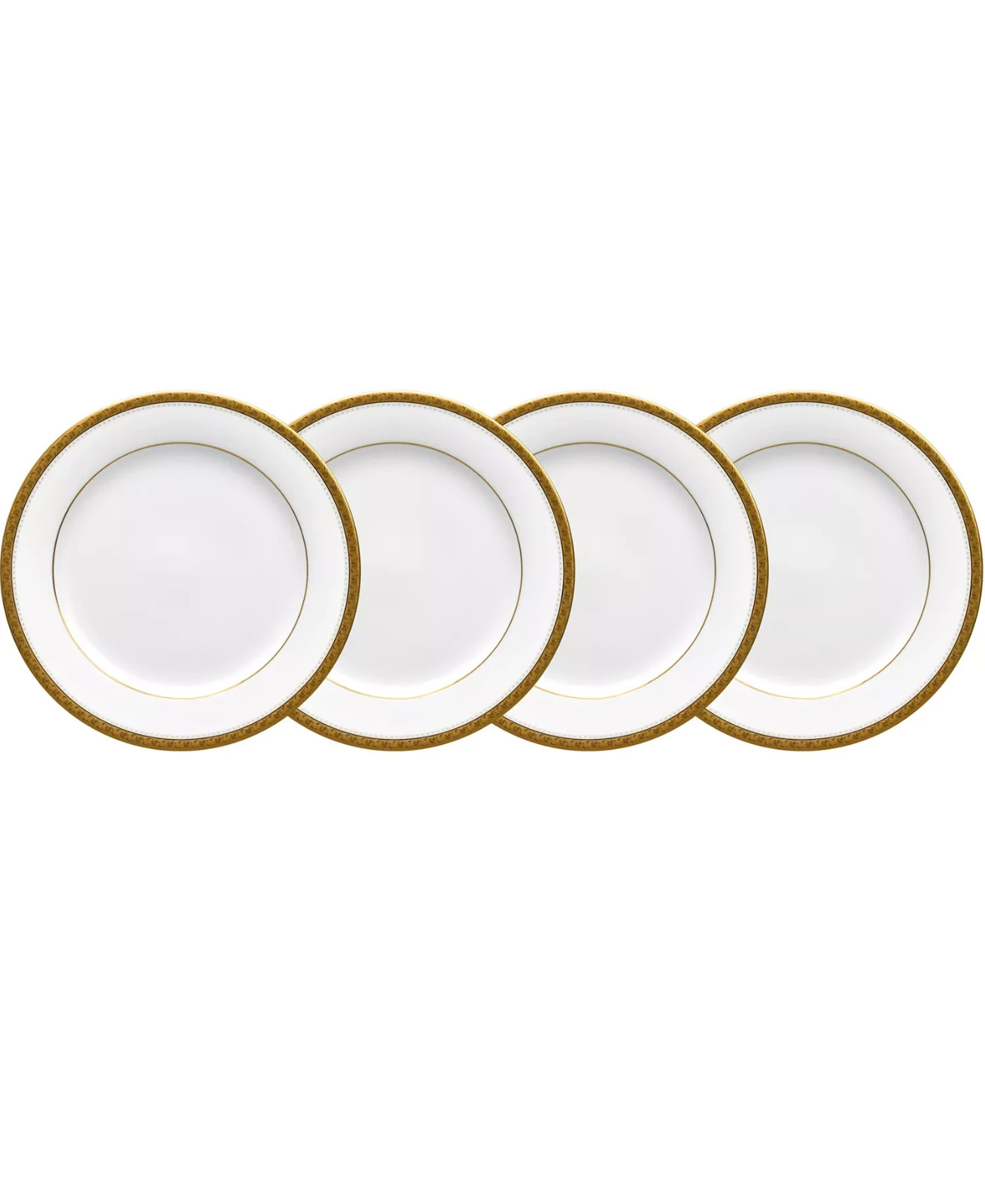 Noritake Charlotta Gold Bread Butter/Appetizer Plate, 6.25 in – Set of 4