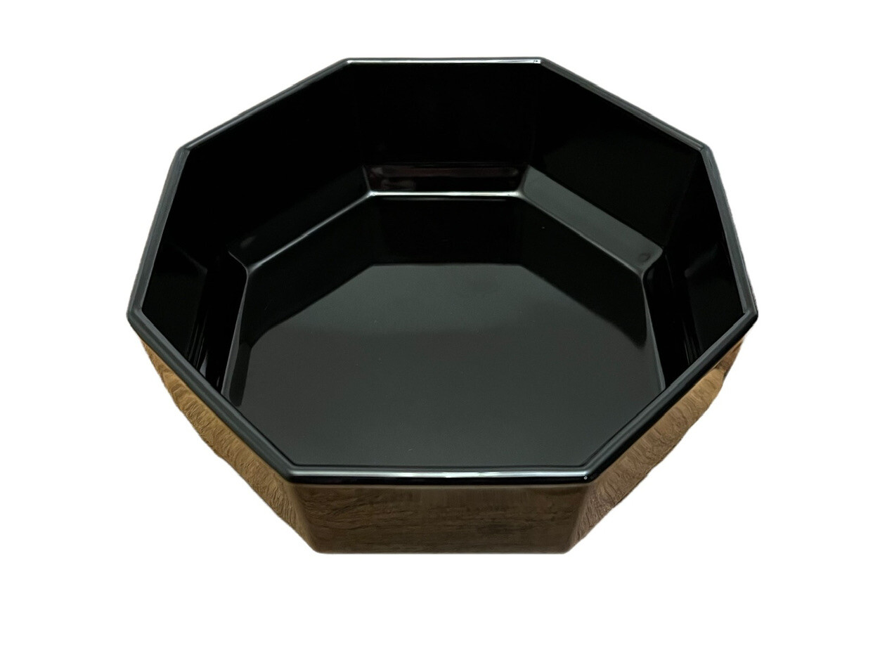 Lot of 12 Vintage FRANCE Black Octagon Set of Dishes Mugs Plates Bowls Dinner