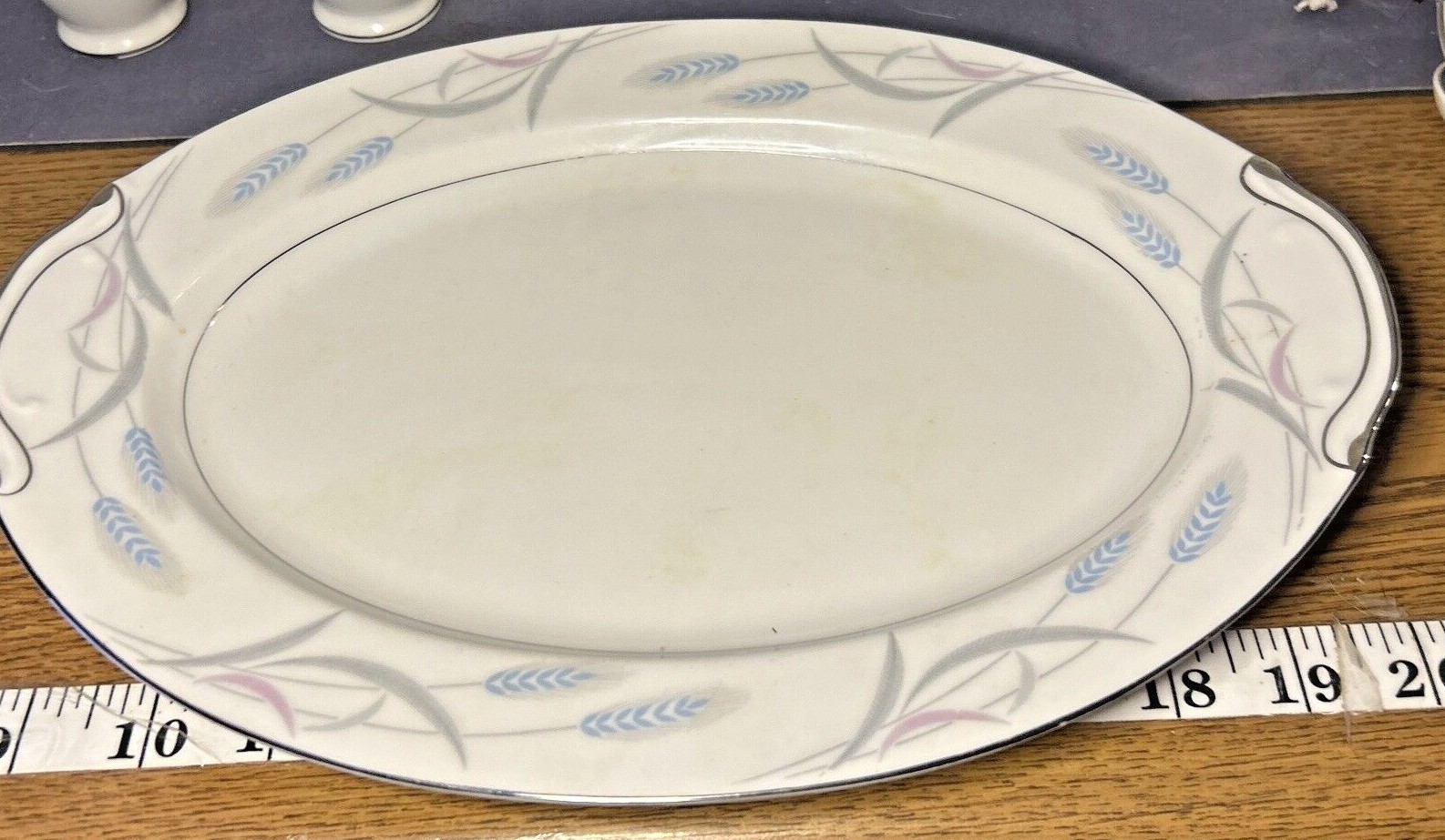 Vintage Valmont China “Royal Wheat” Saucer Bowl Salt Pepper Gravy Trays Japan