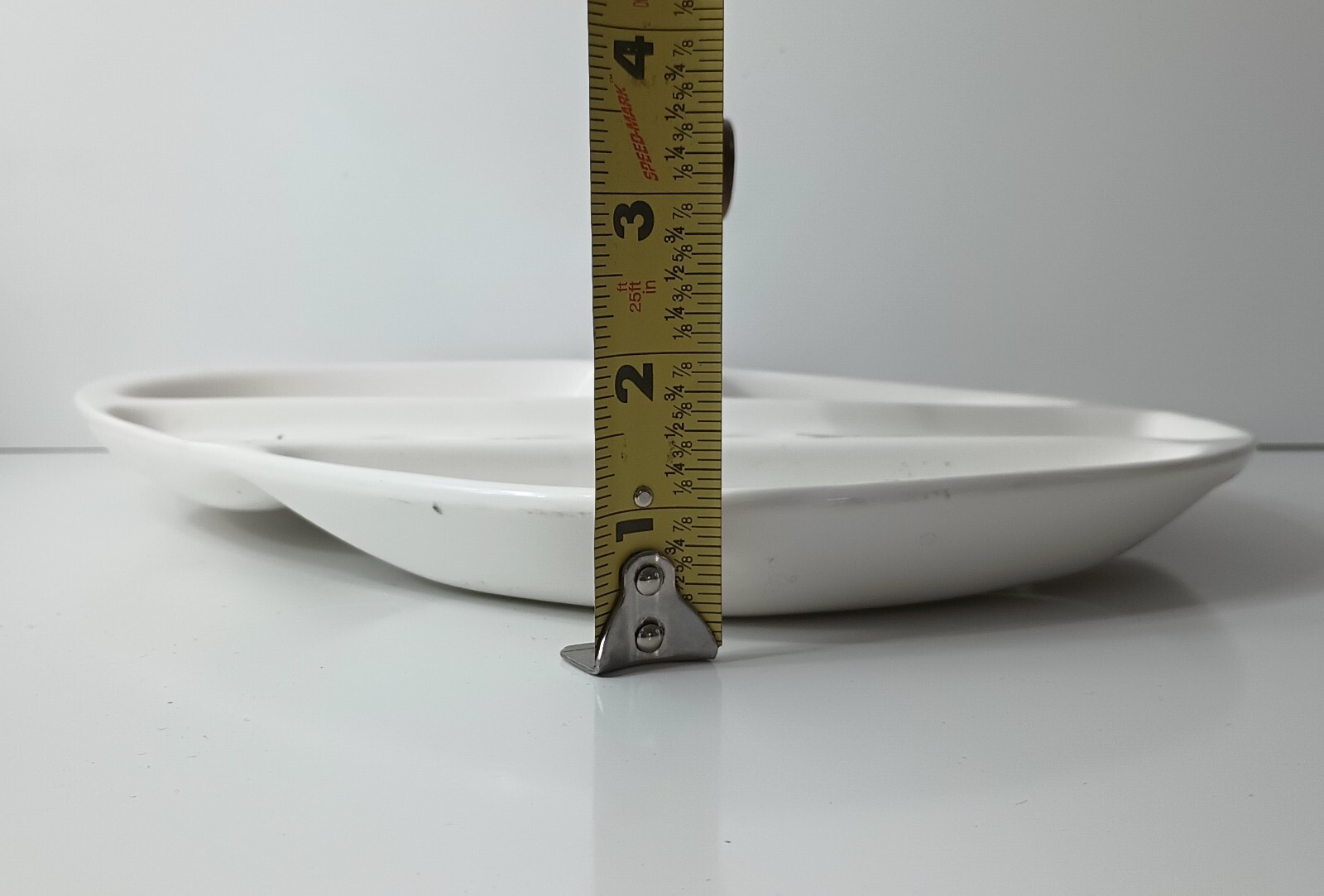 Crudité Platter Divided Serving Plate Vegetable Platter Wooden Handle MCM