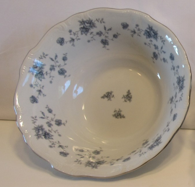 Vtg Johann Haviland Thailand Traditions Blue Garland Fine China Vegetable Bowl