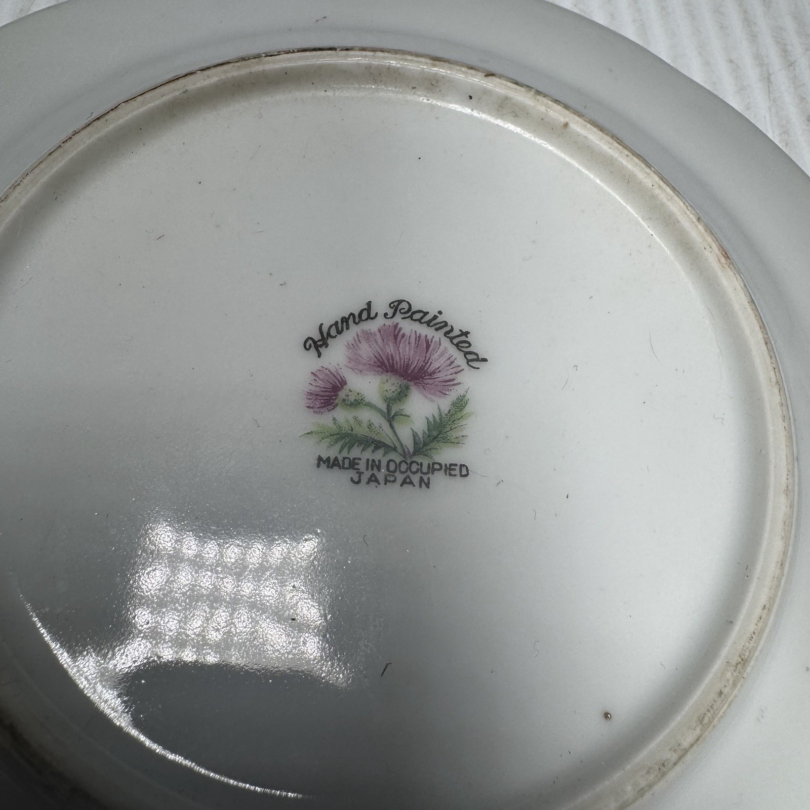 VTG 6″ Made in Occupied Japan Hand Painted Dish with Fruit Plate