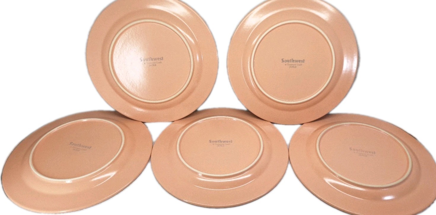 VTG TREASURE CRAFT SOUTHWEST 4Pc Dining Set Salad & Dinner Plate Bowl Mug *20Pcs