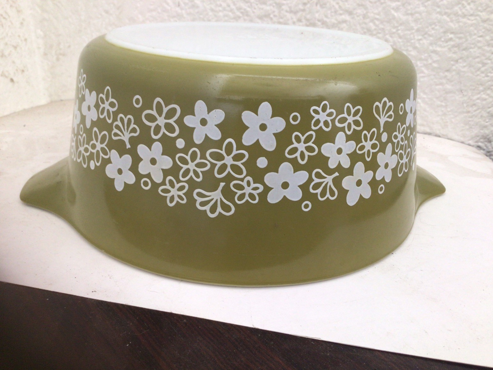 Vintage Pyrex Spring Blossom Crazy Daisy Nesting 2 1/2 Quart Casserole Dish 475B