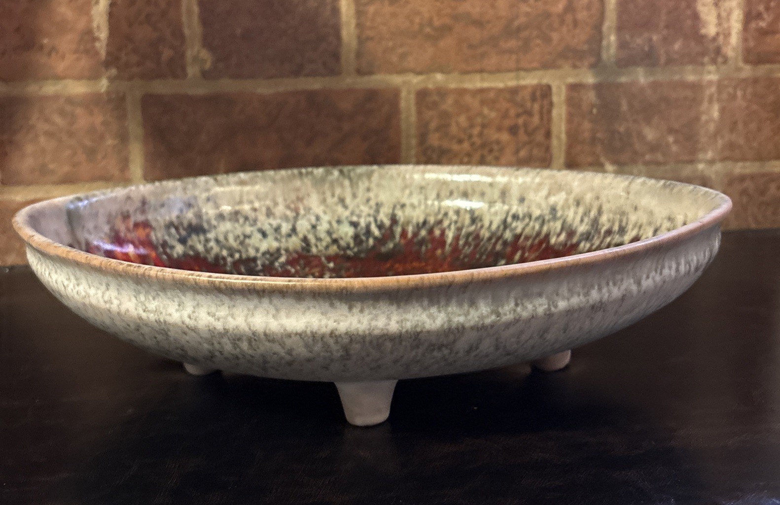 Karlsruhe Majolica Bowl 7603 Friedgard Glatzle Design 1970’s Excellent