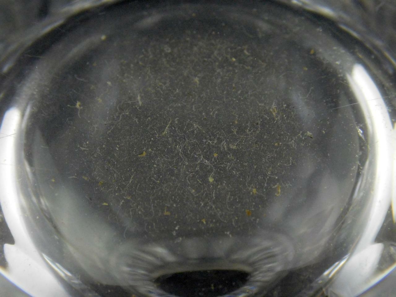 Signed Art Glass Vase Paneled Design Unknown Artist Clear Crystal