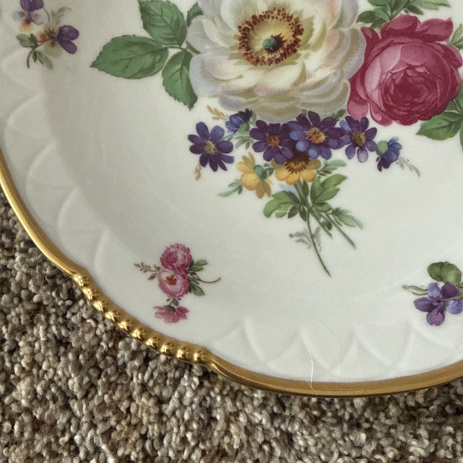 Mitterteich Bavaria Germany Meissen Floral Small Dessert Plate 6inch (076)