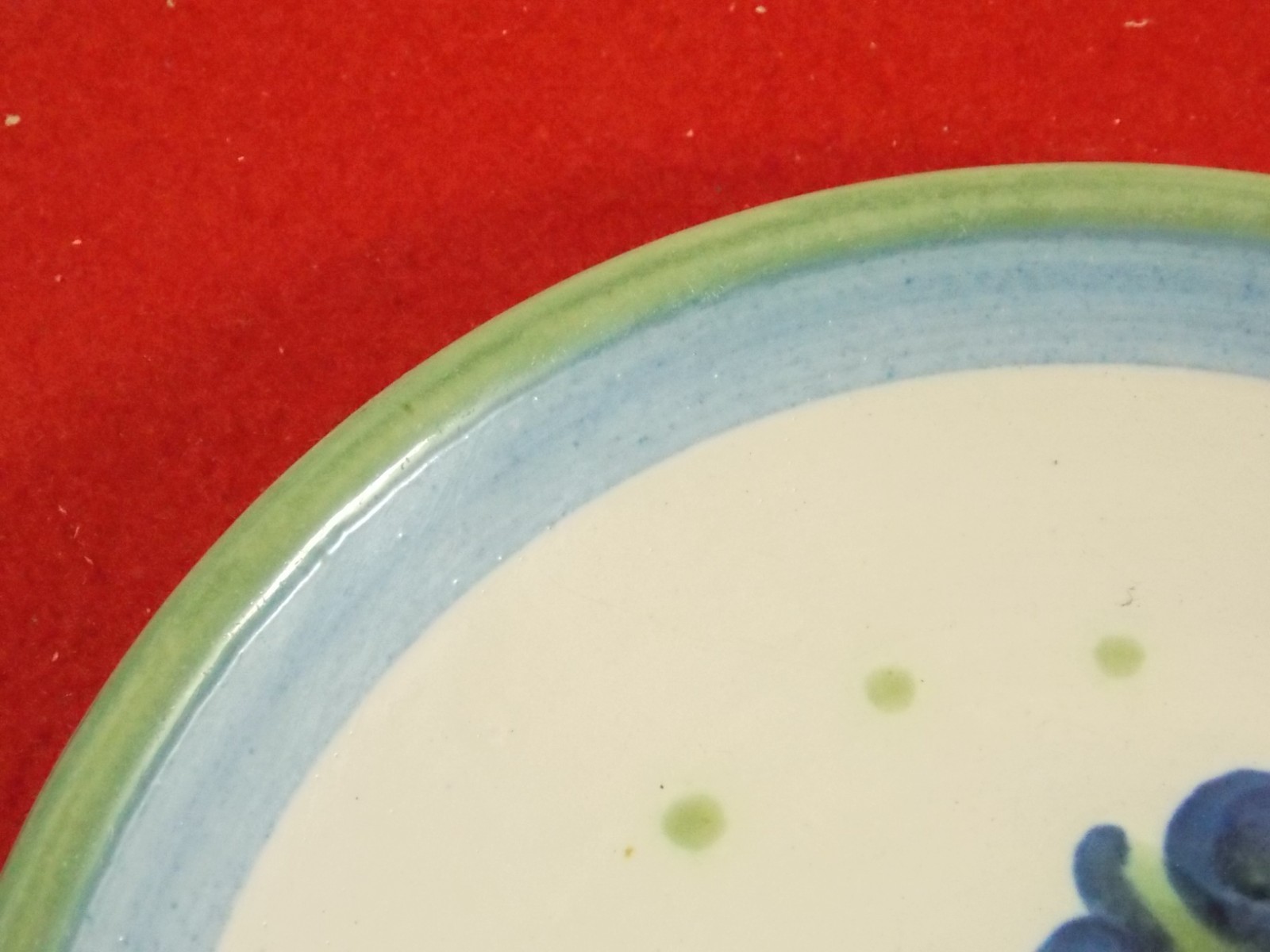 1950’s Single M.A.Hadley Pottery Signed Salad Plate 7 7/8″ Perfect!