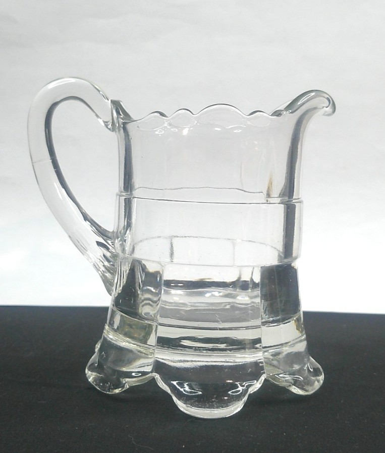 Riverside Glass Works, Ranson, # 500, Creamer, USA, Clear, EAPG, c1899, ExCd
