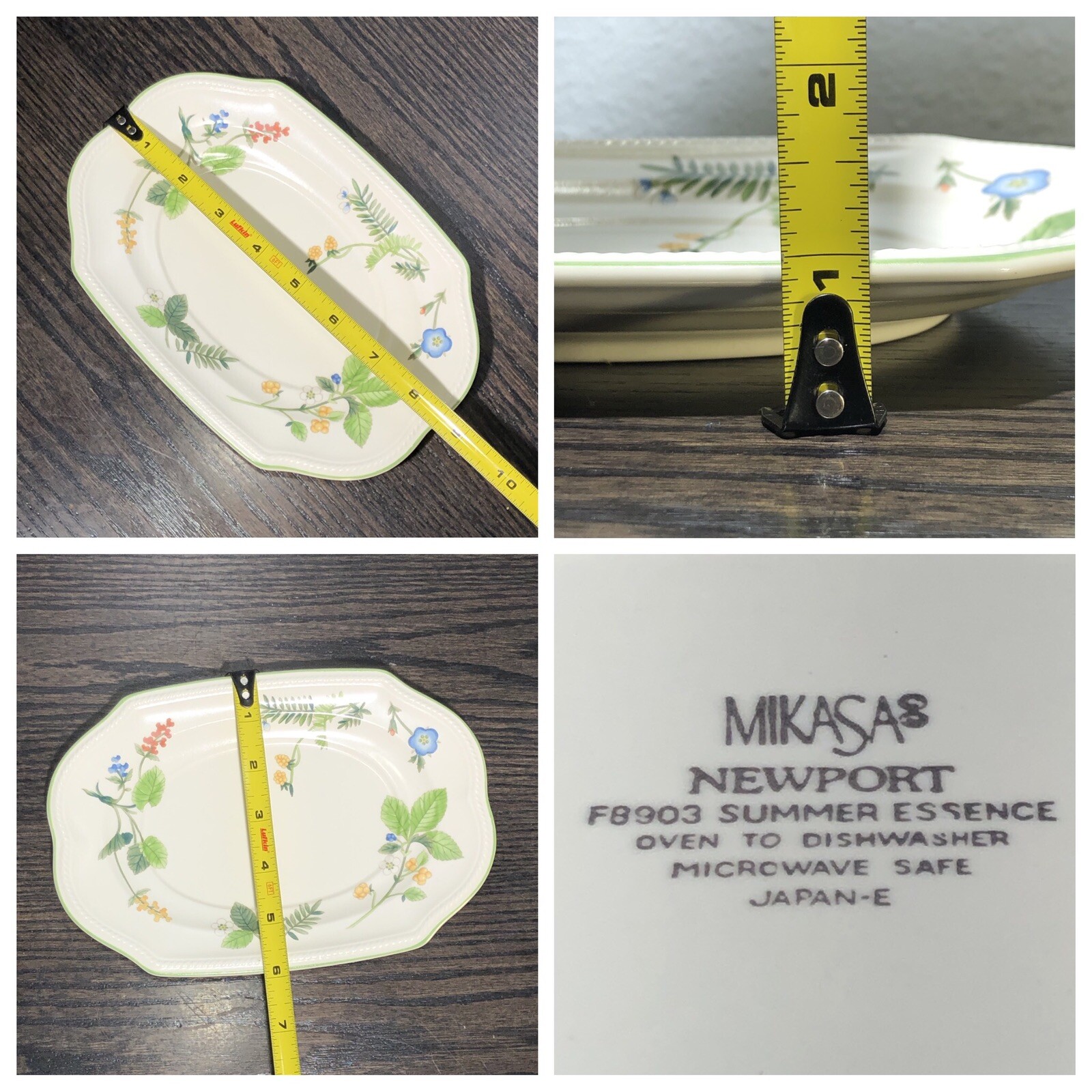 Mikasa New Port Summer Essence F8903 Gravy Boat & Under-plate Retired 1997