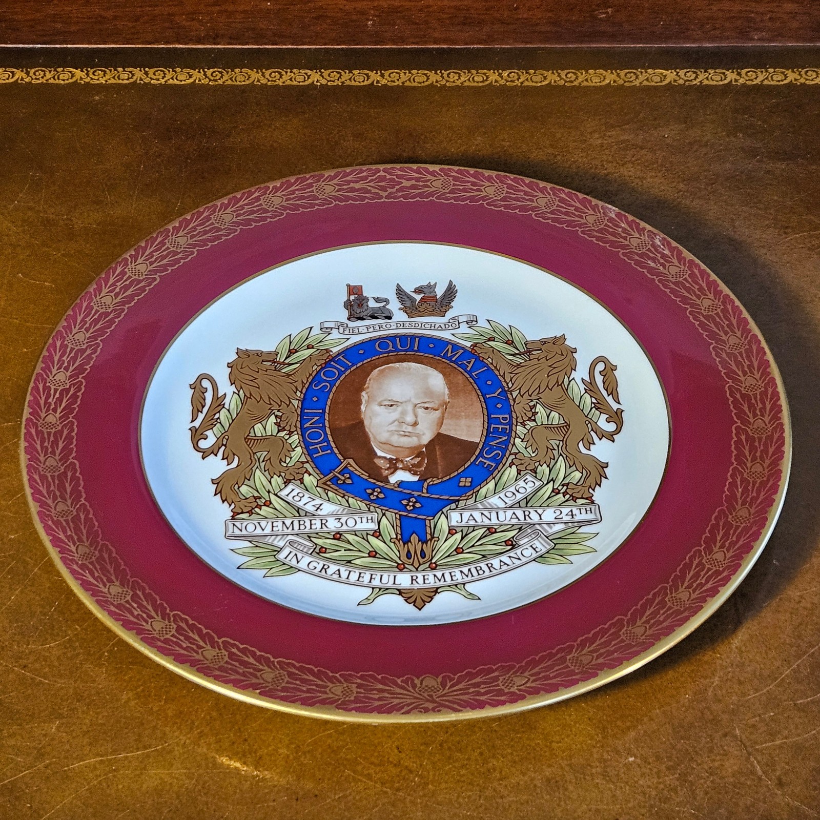 Spode The CHURCHILL Bone China Plate, England, 10.5″, #2247 of 5,000 Ltd Edition
