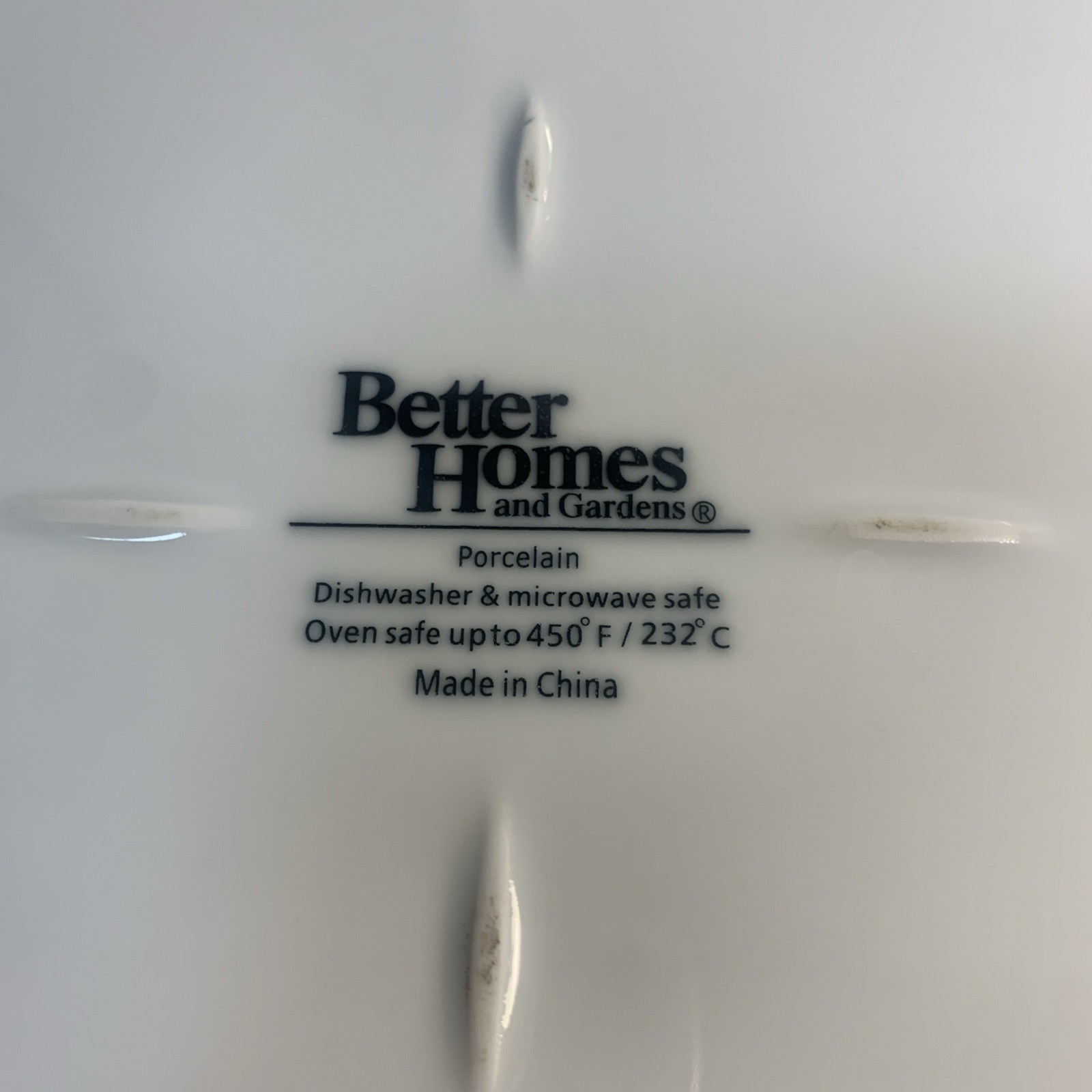 Set of 4 Better Homes & Gardens Square White Dinner Plates 10 7/8″ Porcelain