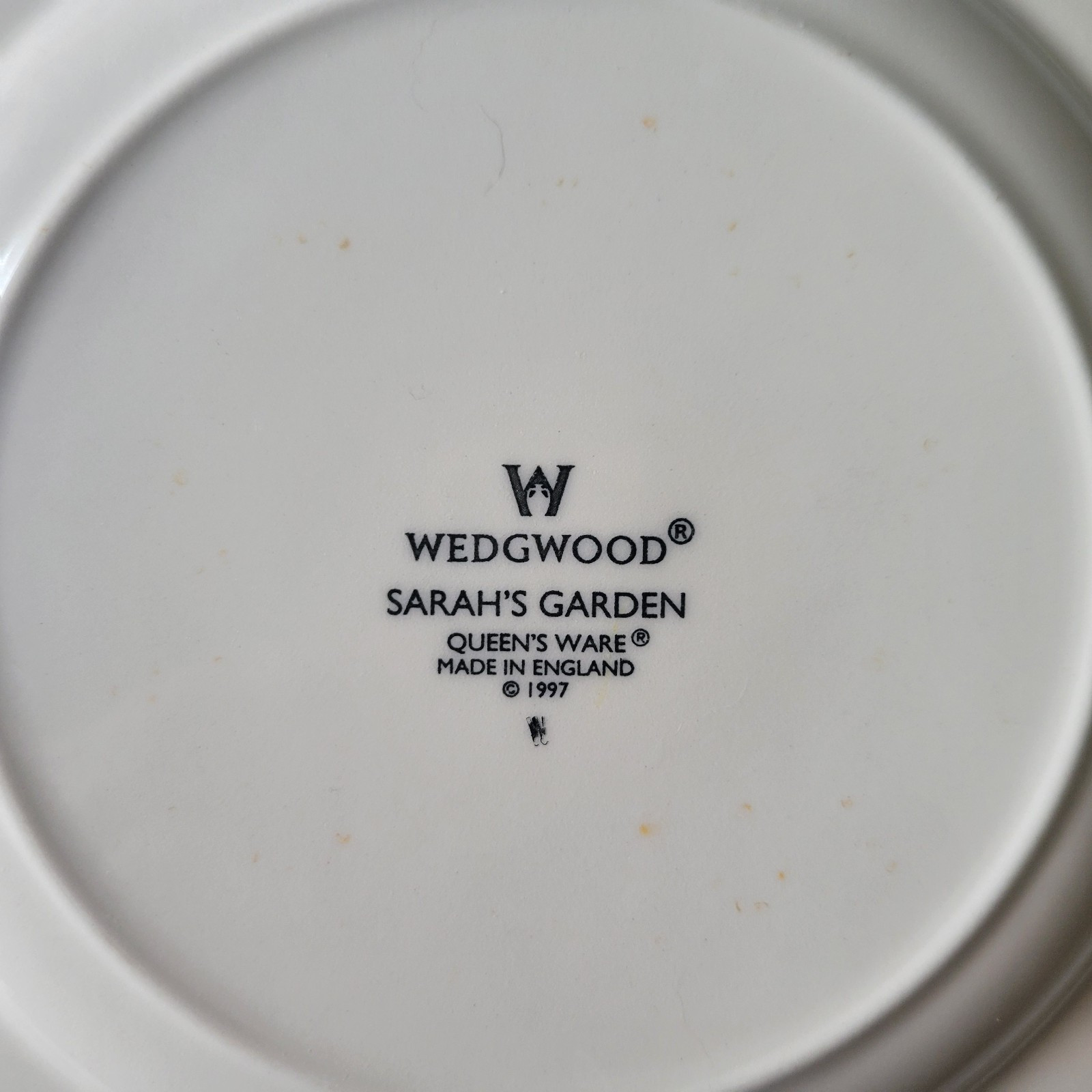 Lot of 6 Wedgwood Sarah’s Garden Salad Plates Blue-Yellow/Lt Tan-Green **READ**