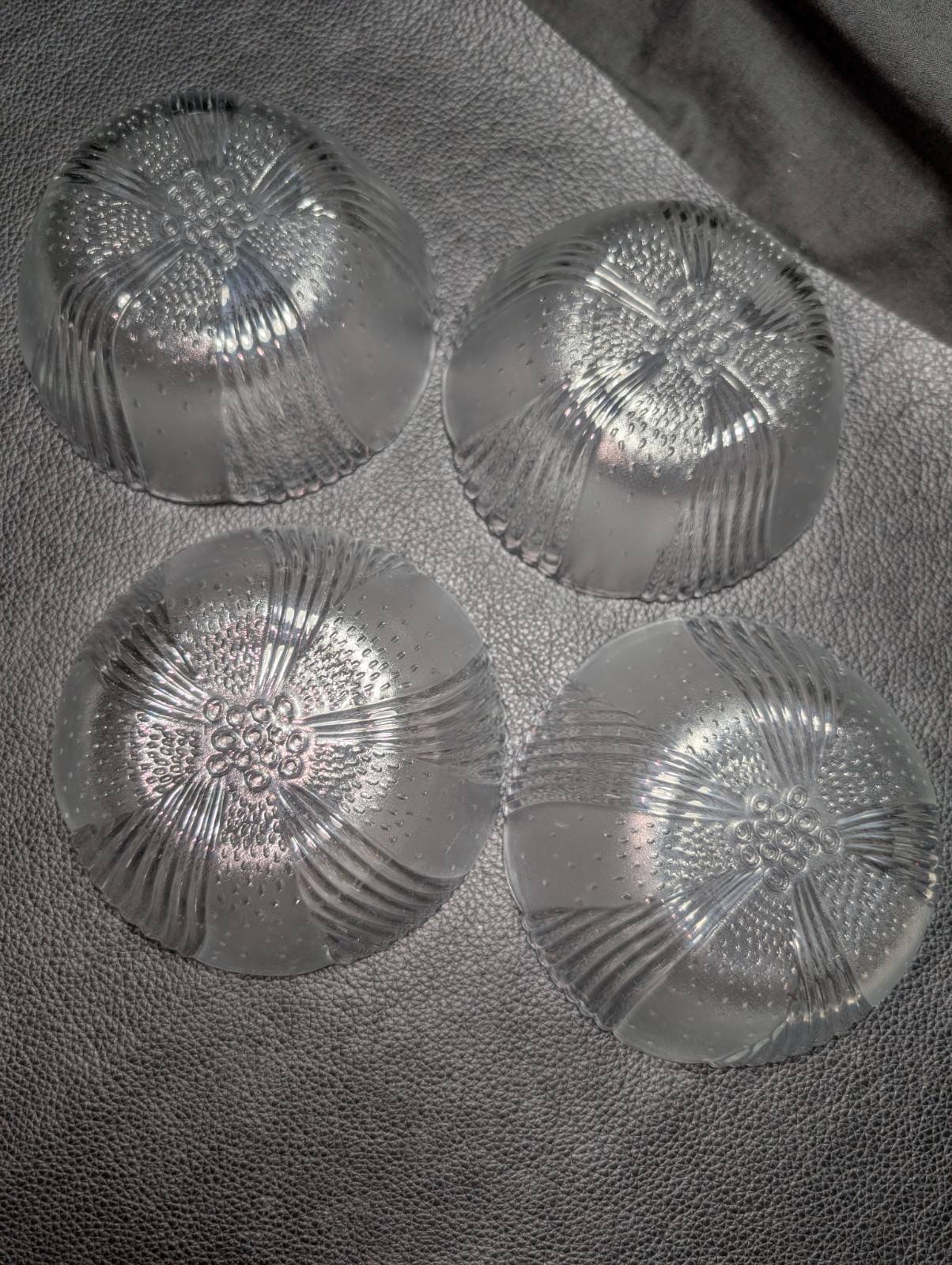 1970’s Set of 4 Libbey Harmony Glass Berry/Dessert Bowls Clear Glass Serving 5in