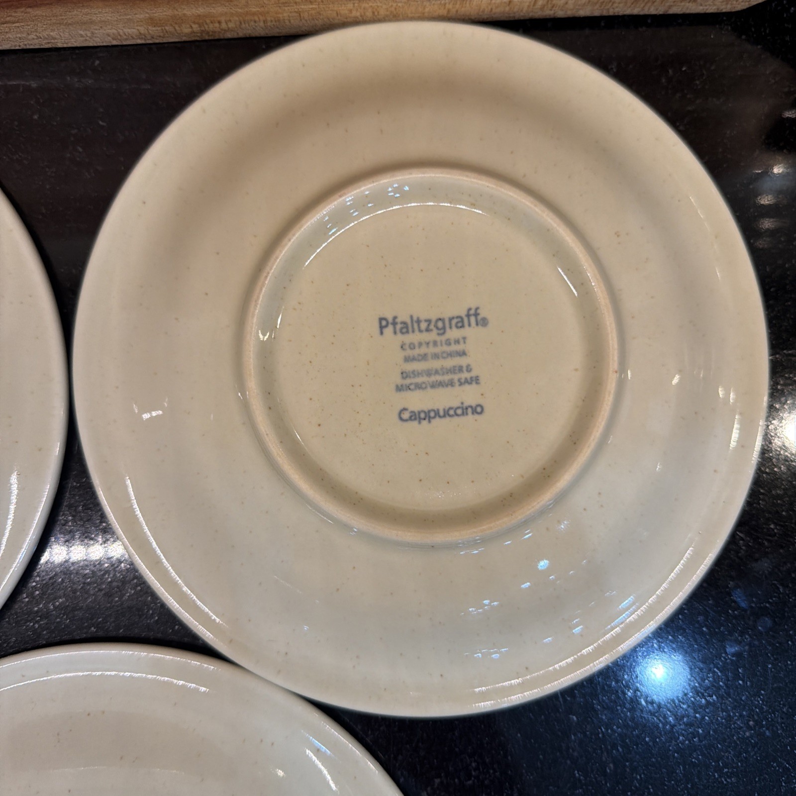 Set Of 3 Pfaltzgraff USA CAPPUCCINO 8 1/8” Salad Plate EXCELLENT Stoneware