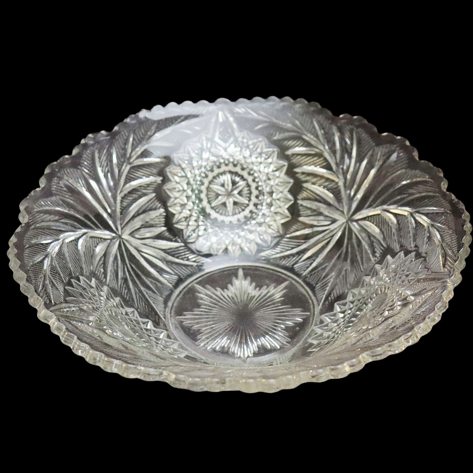 Westmoreland Glass Bowl–Fern Burst Pattern, EAPC , 9”, 1905+, Excellent Cond