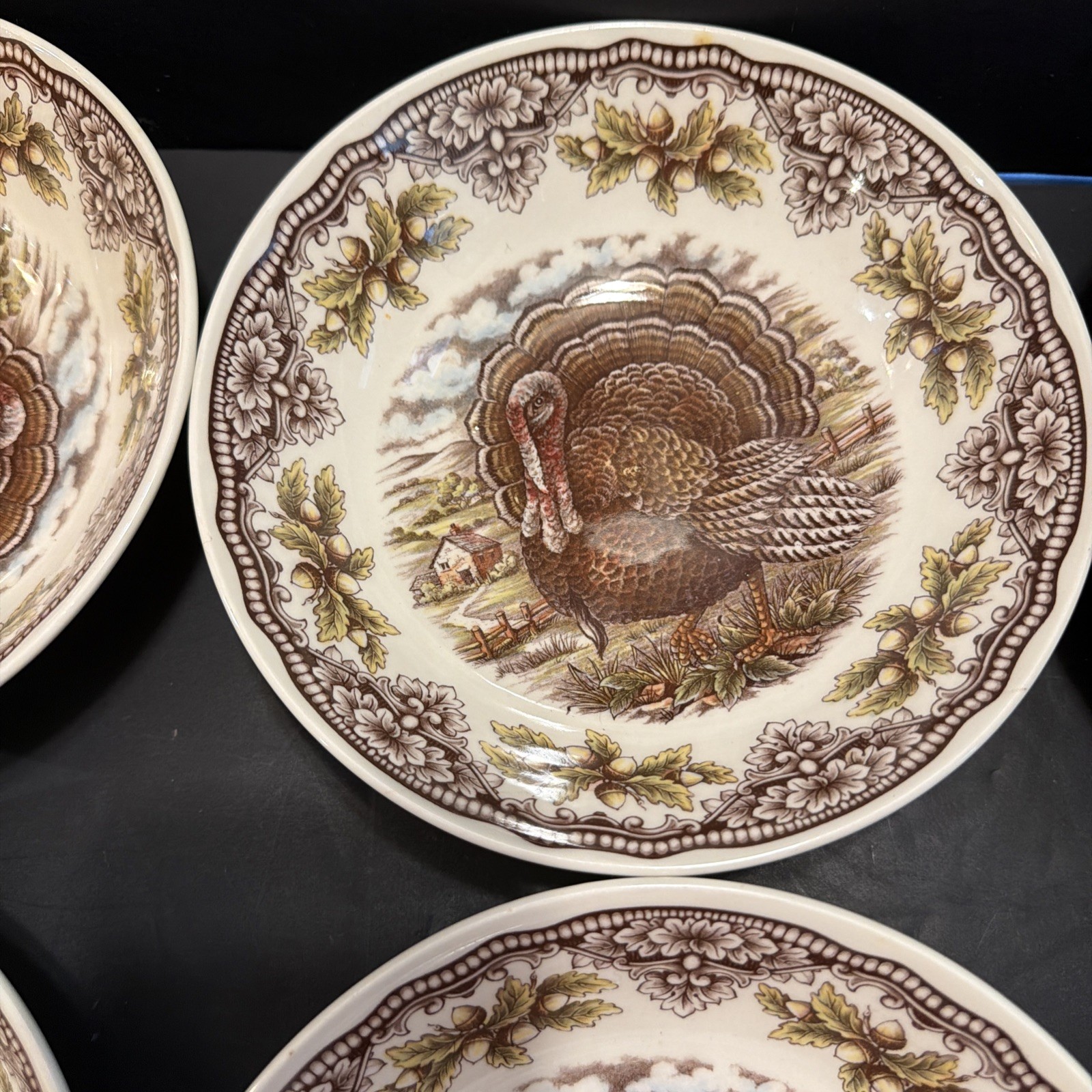 Turkey Royal Stafford Harvest Bowls 6 Brand New With Labels