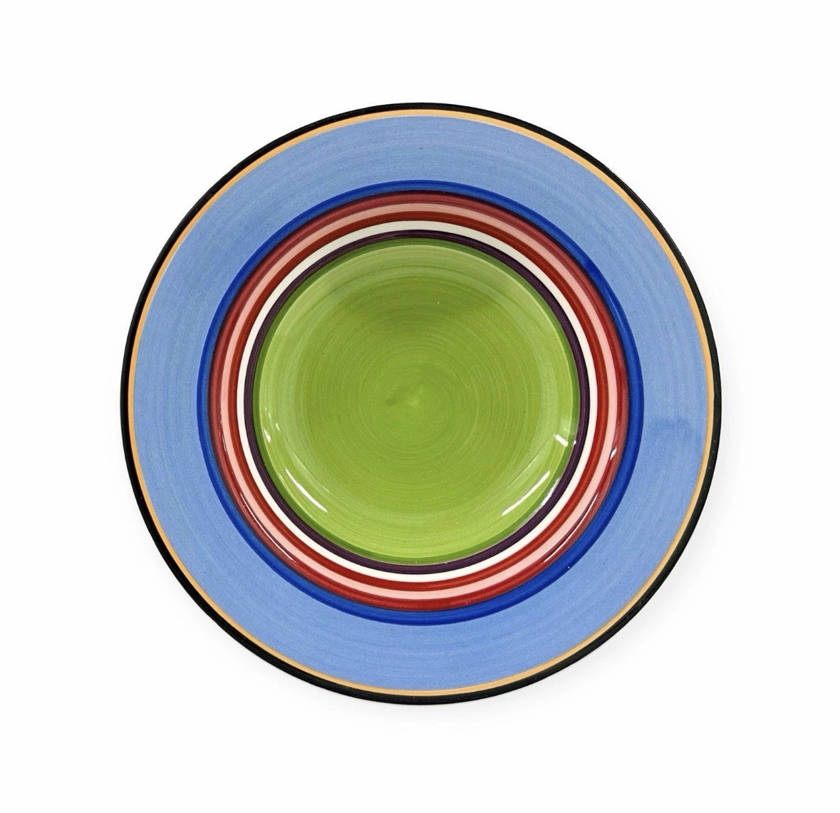 Vintage Salsa by Block 8 3/4” Rim Soup Bowls Multicolor Stripes Set of 4