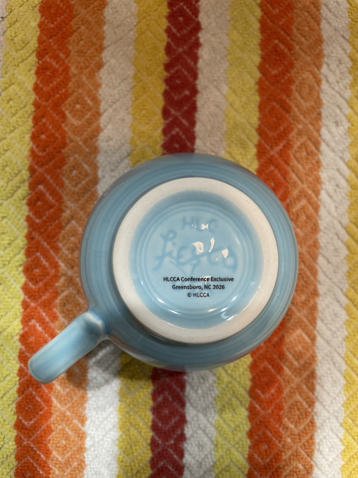 Fiesta HLCCA Cup And Saucer Atomic Pine 2026 Conference Exclusive Sky Pristine